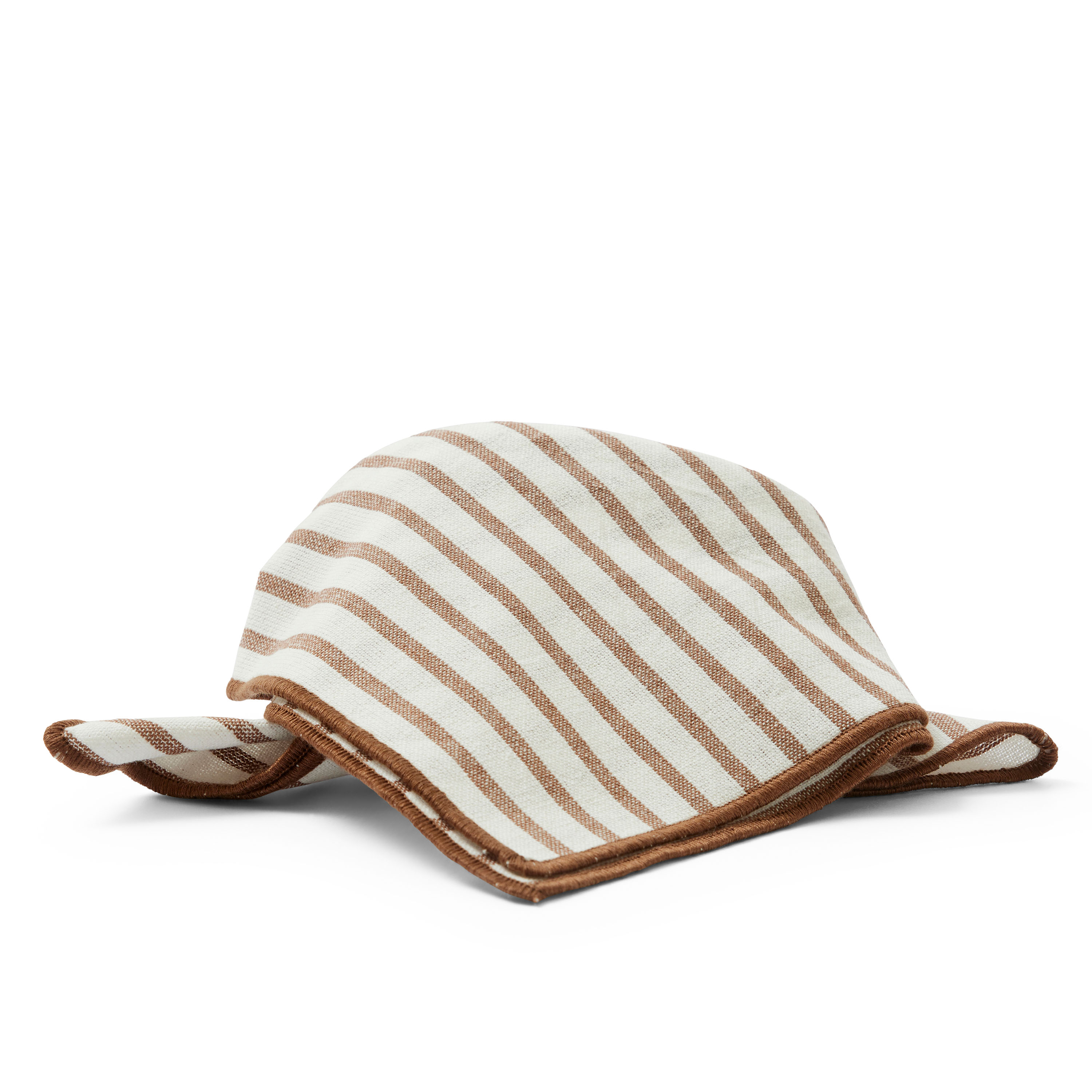 Fresco Servett Brun/offwhite 4-pack