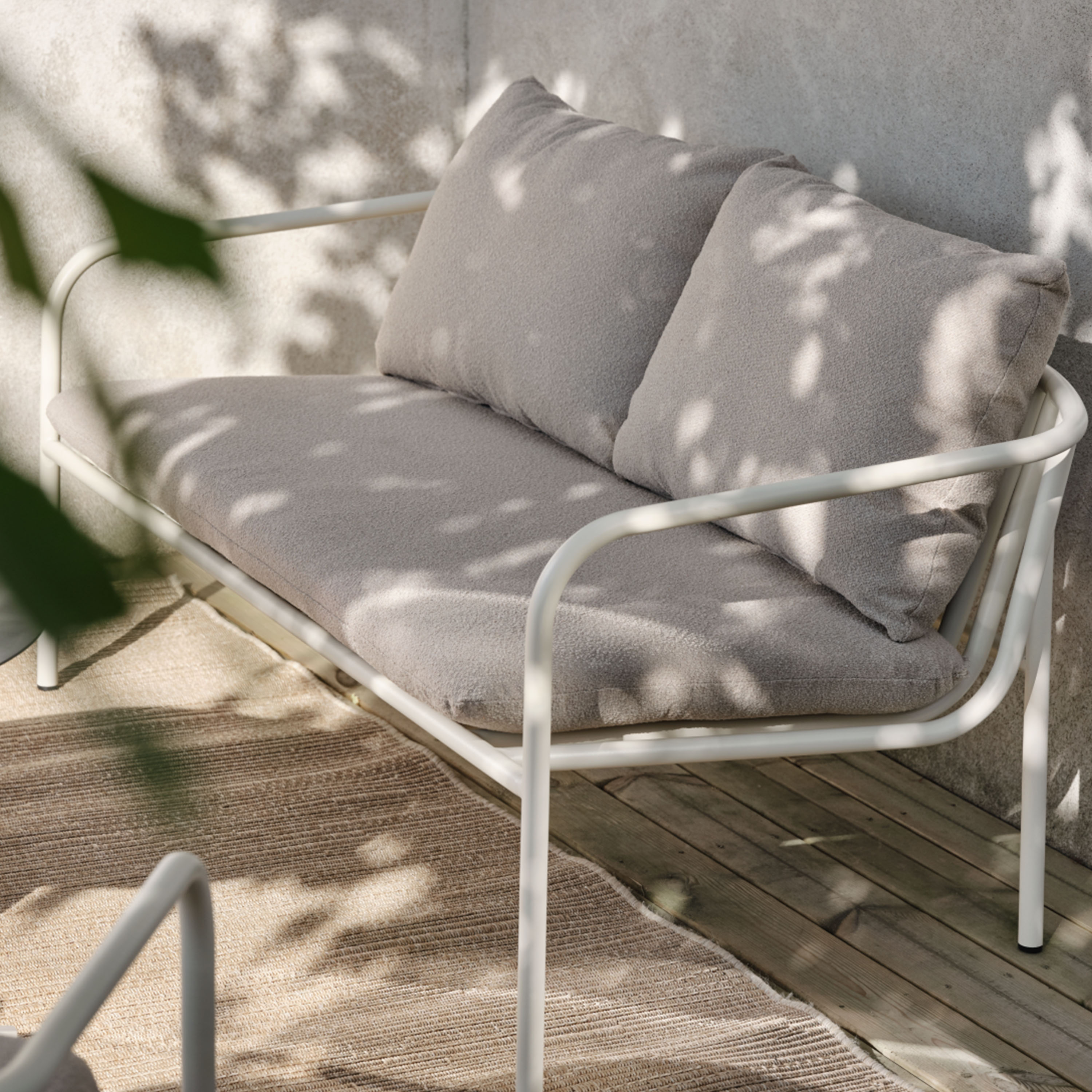 Brafab Bendt 2-sits Soffa Pearl White/Teddy Beige 138cm