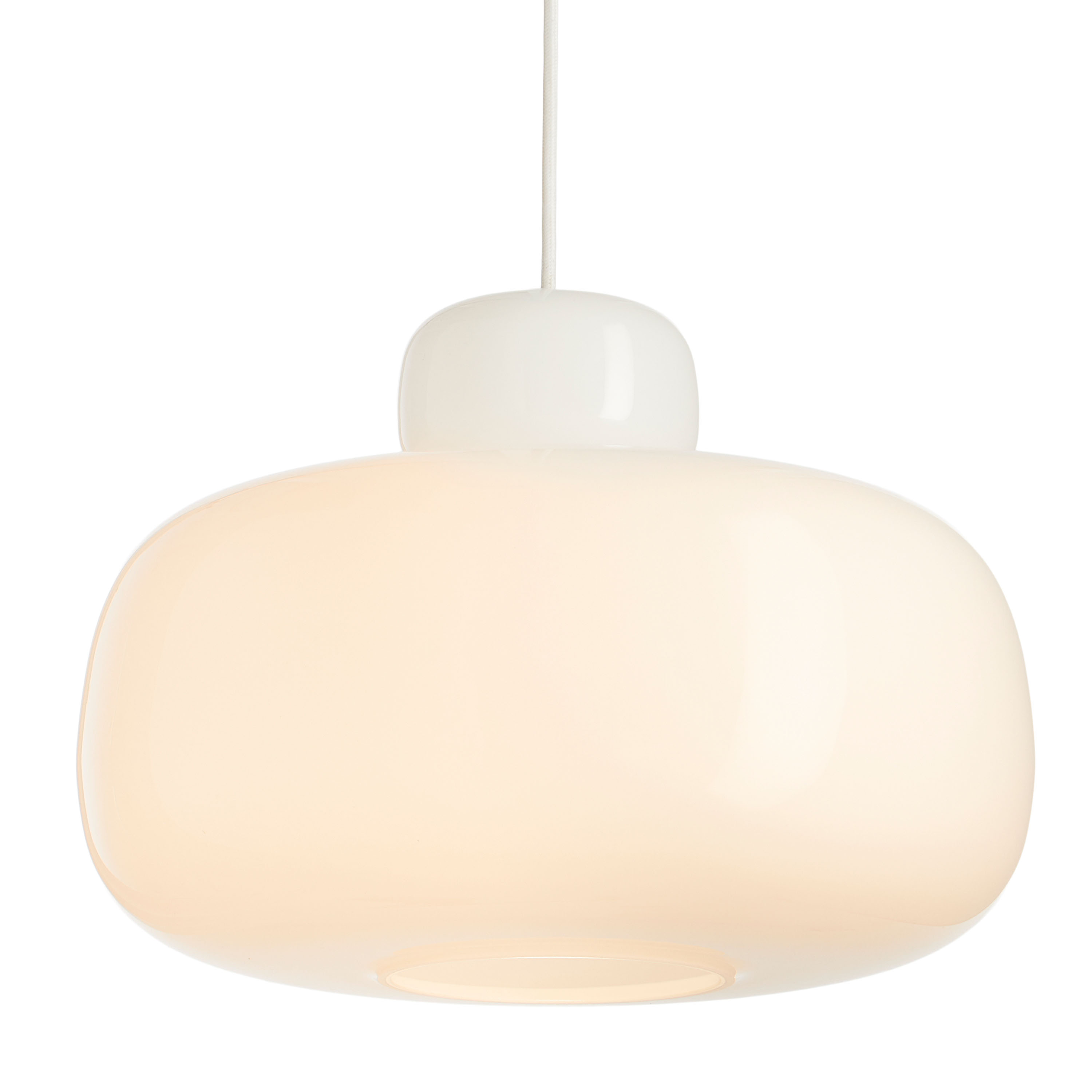 Woud Stone Taklampe Opal Triplex-glass Large