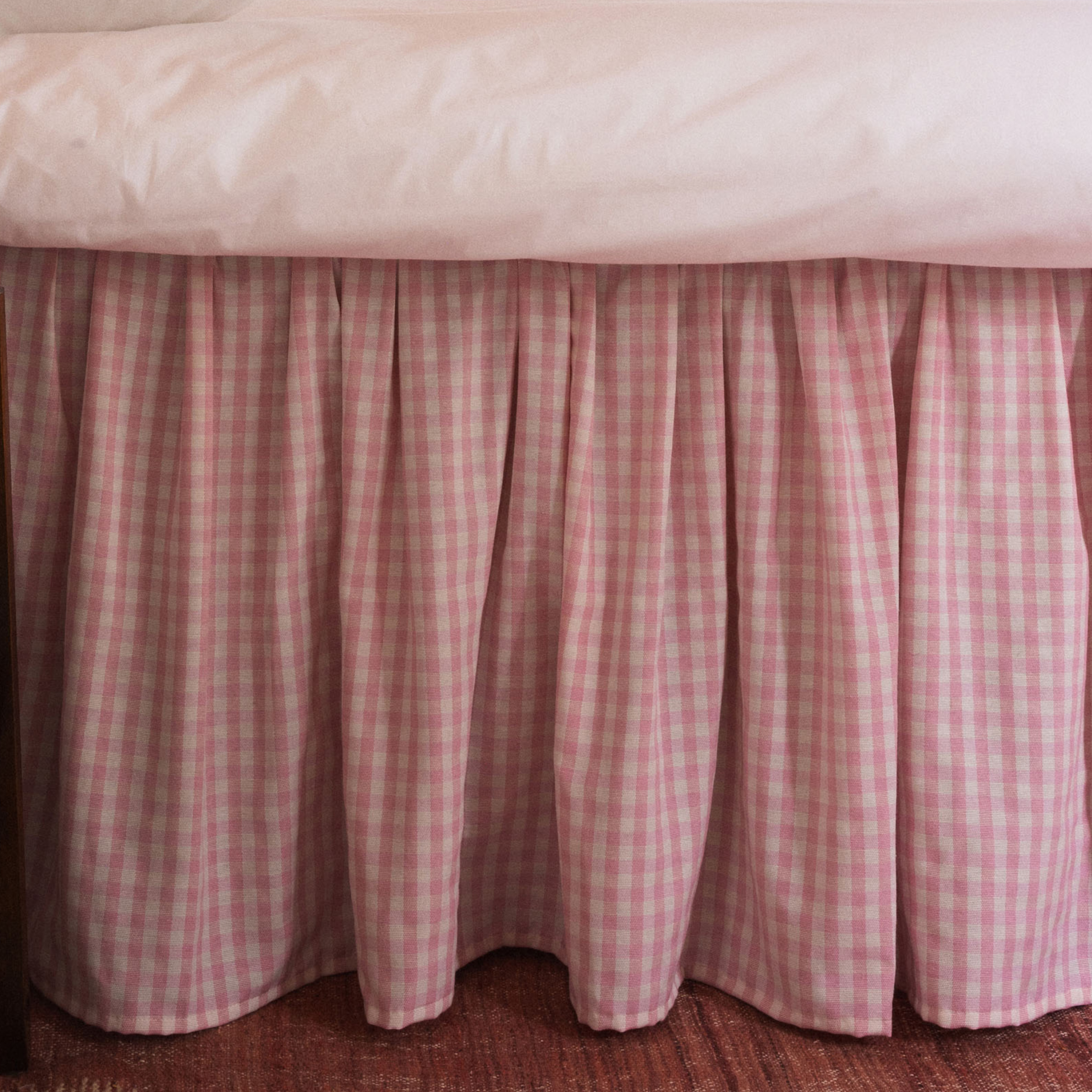 Mille Notti - Laura Sängkappa Check Piccolo Pink 120x220x44 - Rosa