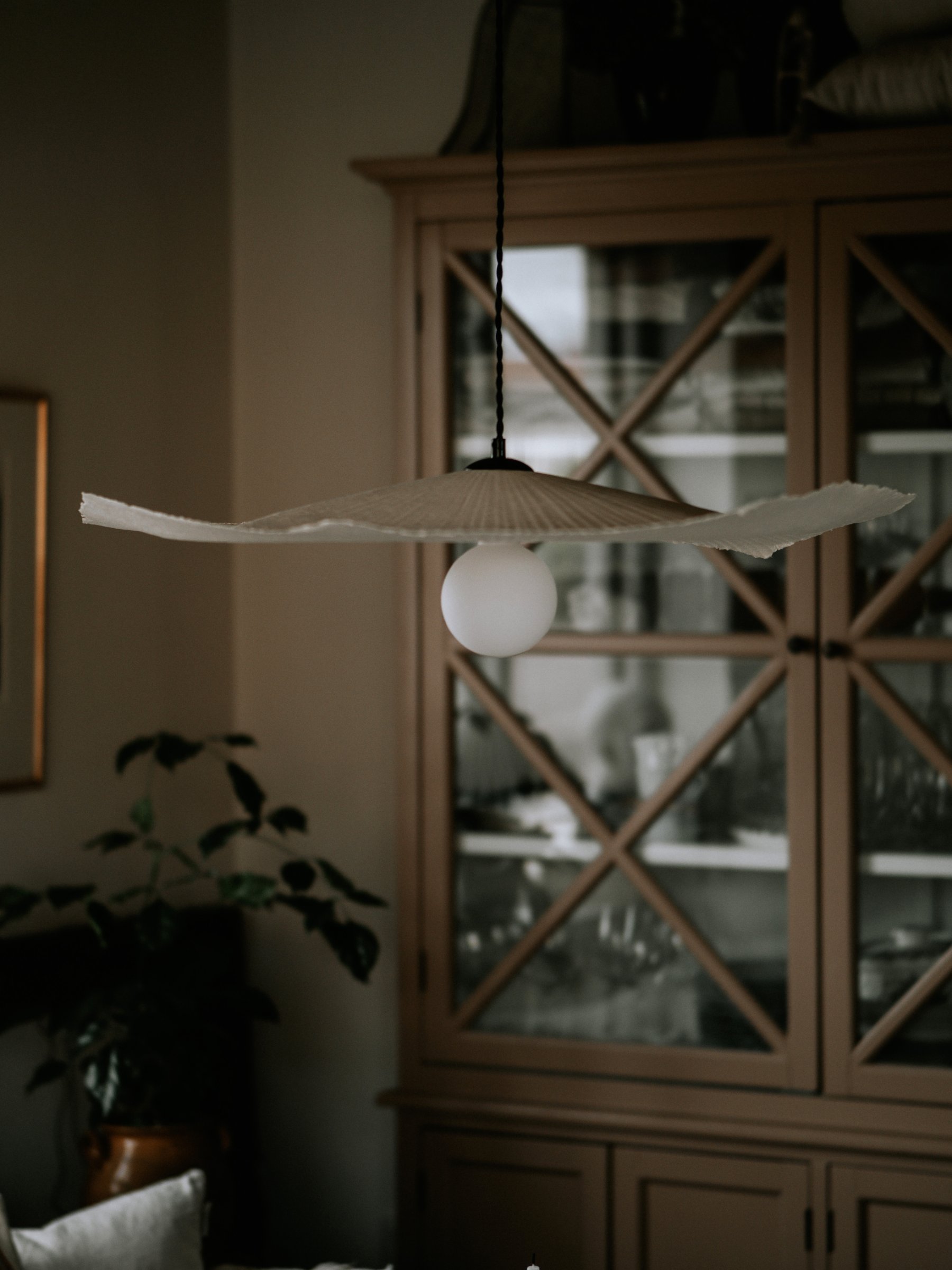 Globen Lighting Tropez Taklampe Natur 82cm