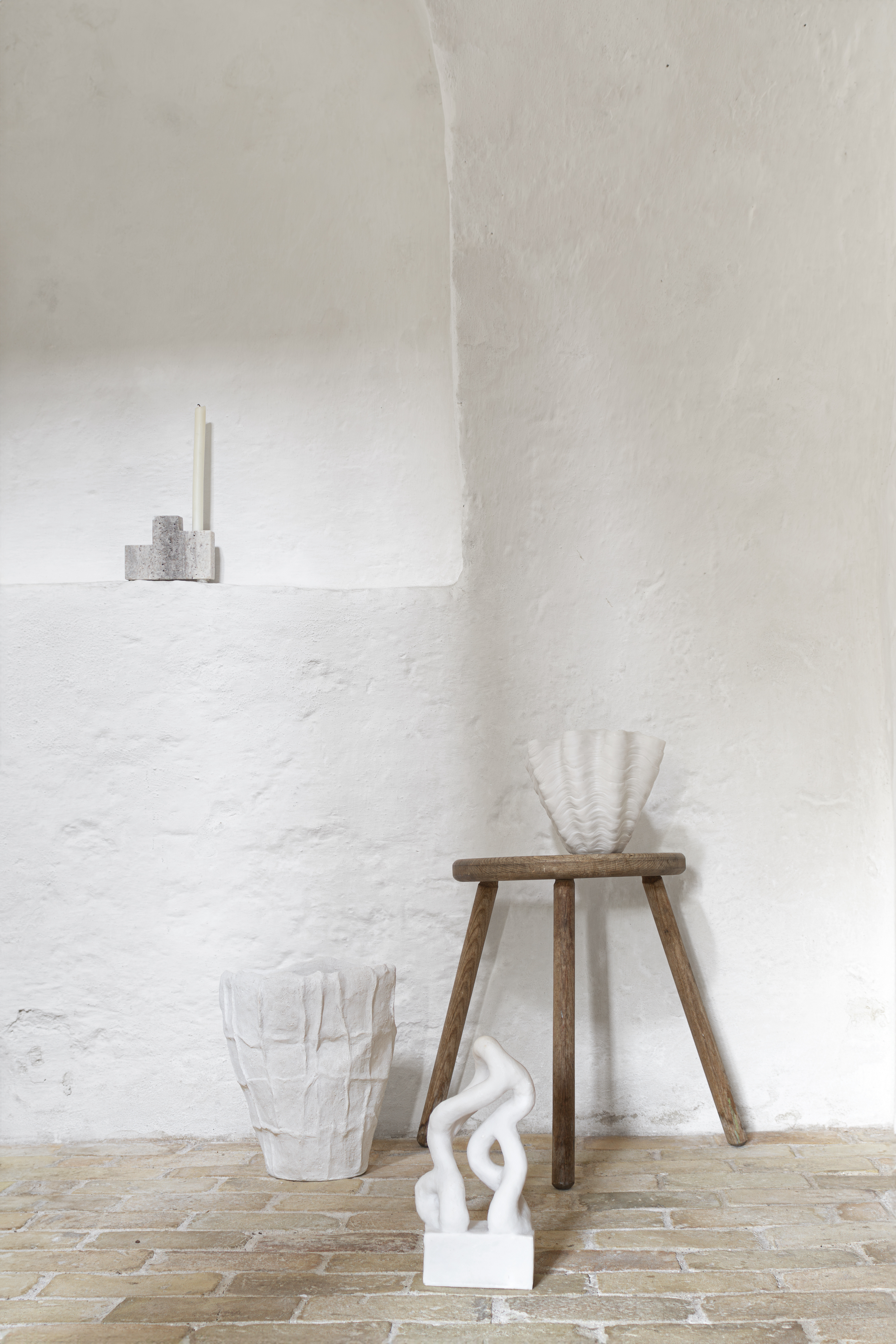 Mette Ditmer Shell Vase Offwhite Liten