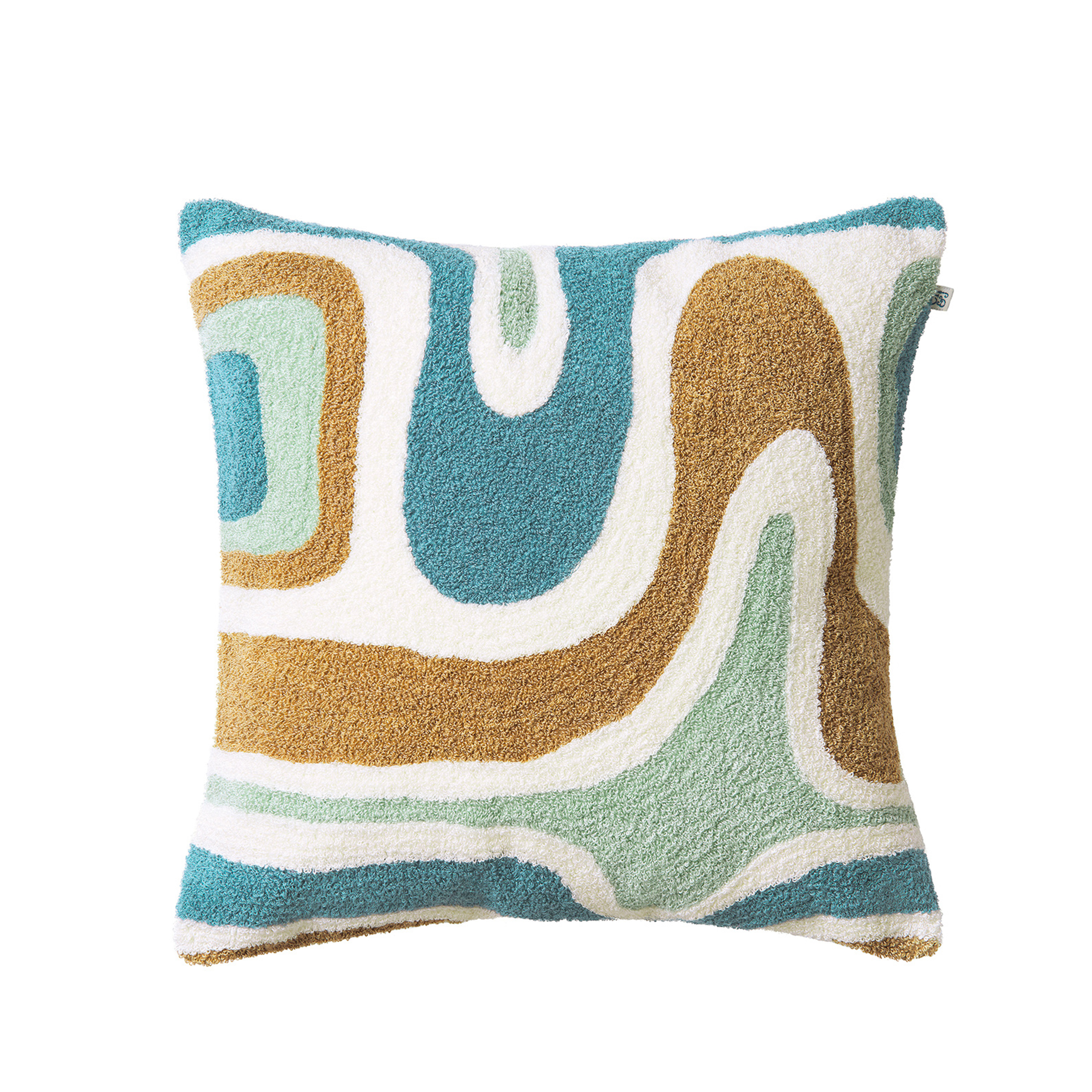 Chhatwal & Jonsson - Godavari Kissenbezug Heaven Blau/Aqua/Sand/Off-White 50x50 cm - Mehrere - Dekokissenbezug