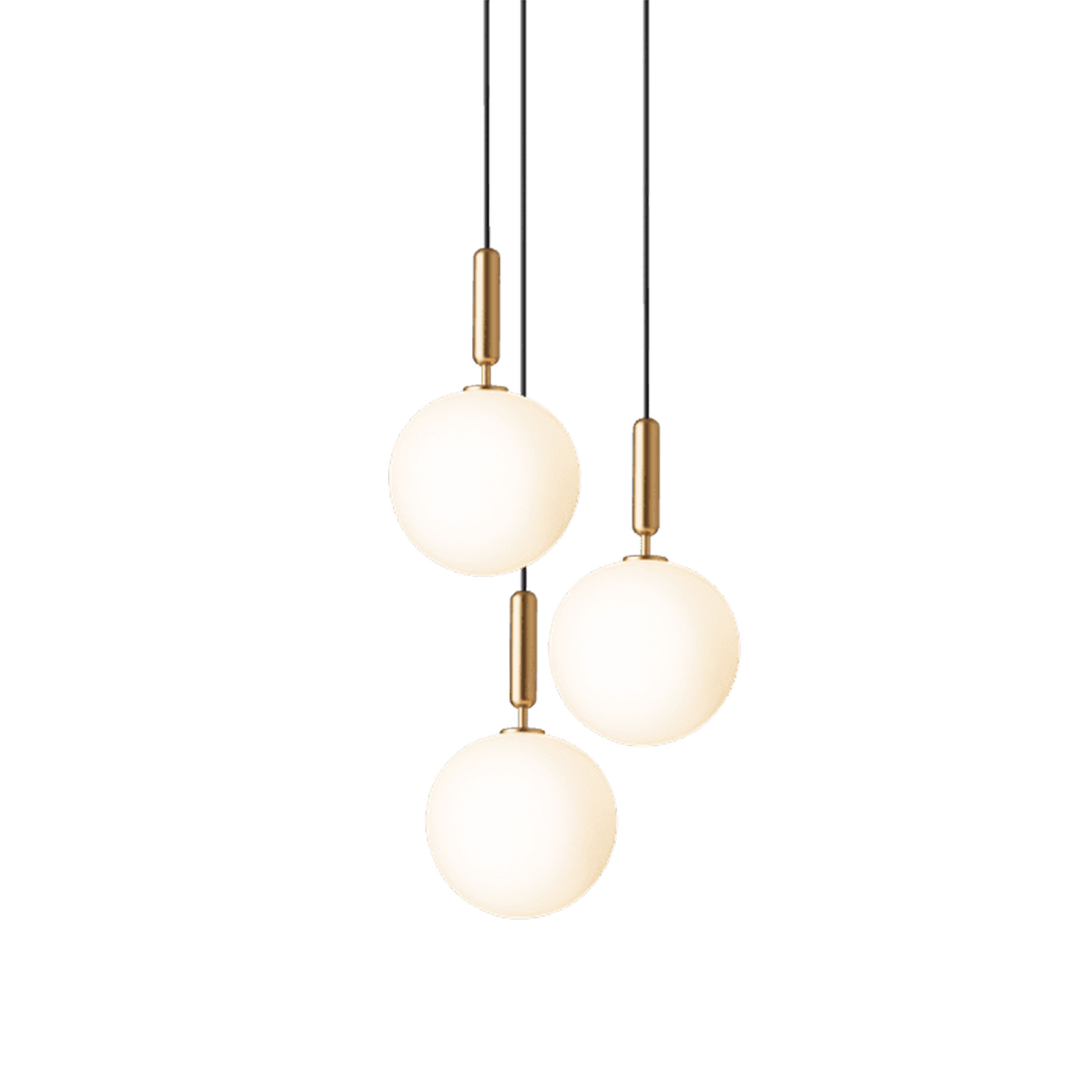 Nuura Miira 3 Taklampa Brass/Opal Ø37