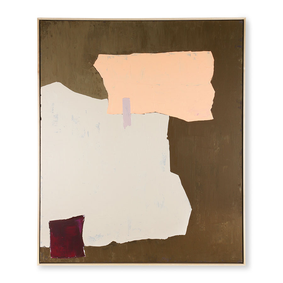 HKliving - Abstract Bilde Sennep/Nude 100x120 - Gul  - Bilder