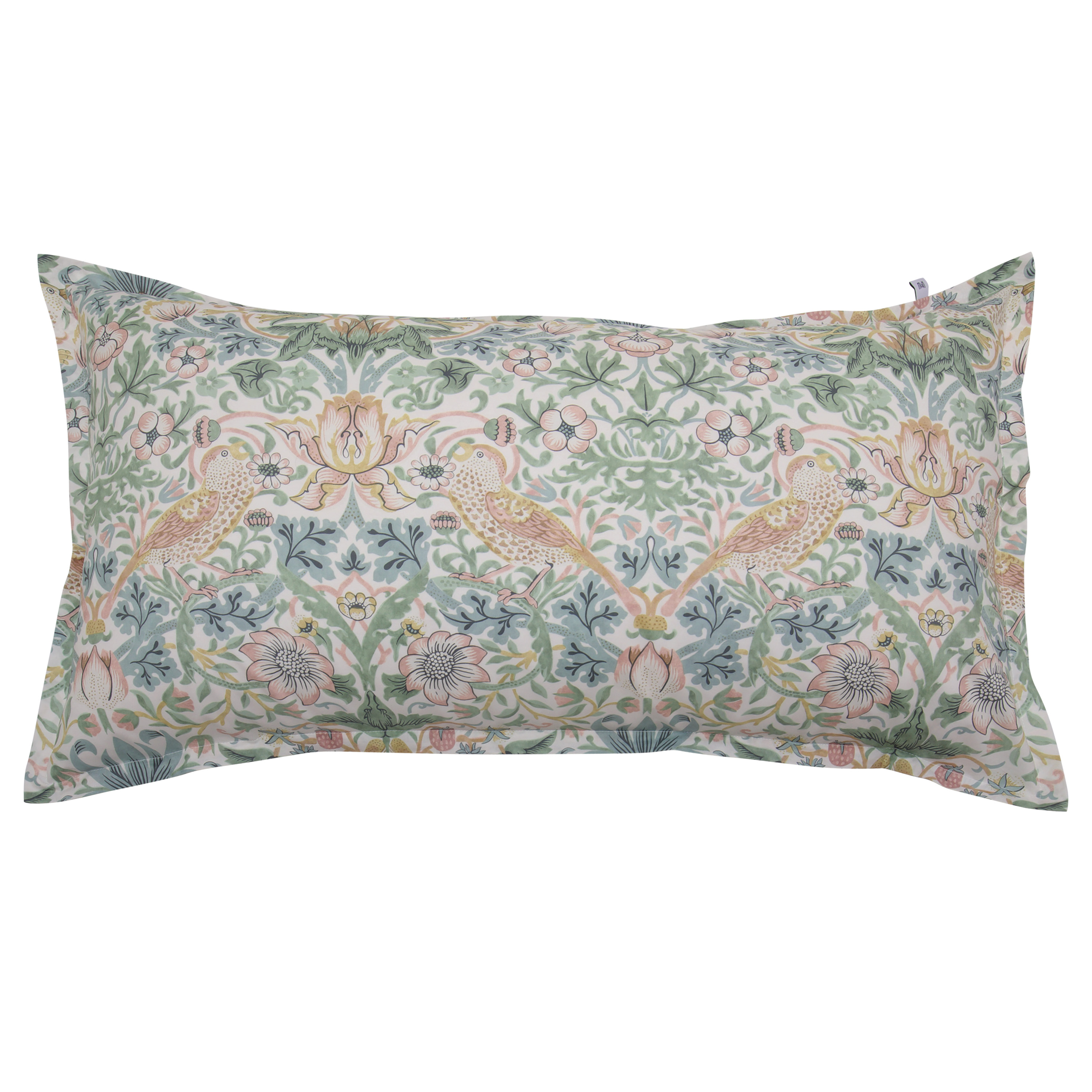 Strawberry Thief Örngott Green/Pink 50x90