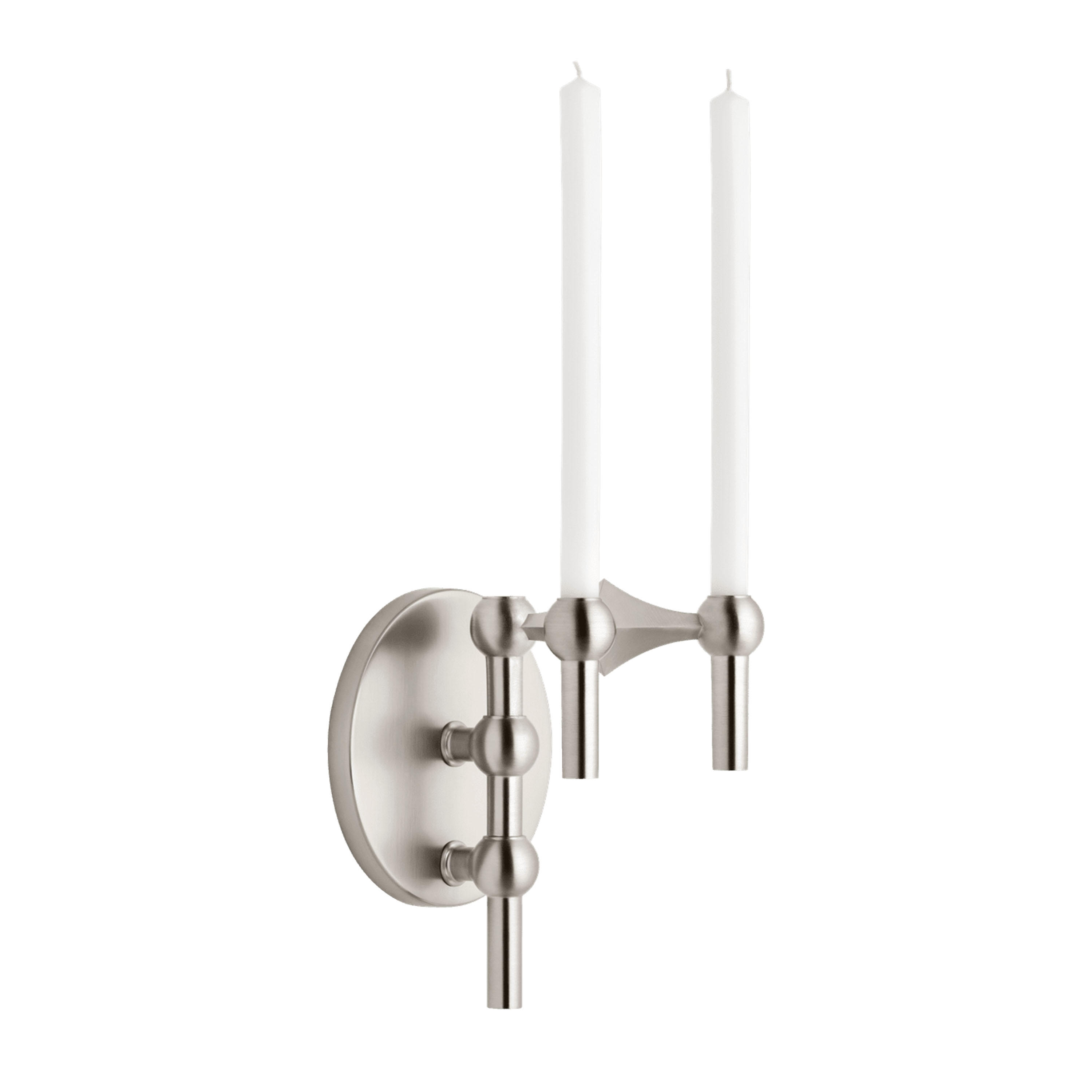 Stoff STOFF Nagel Väggljusstake Brushed Chrome