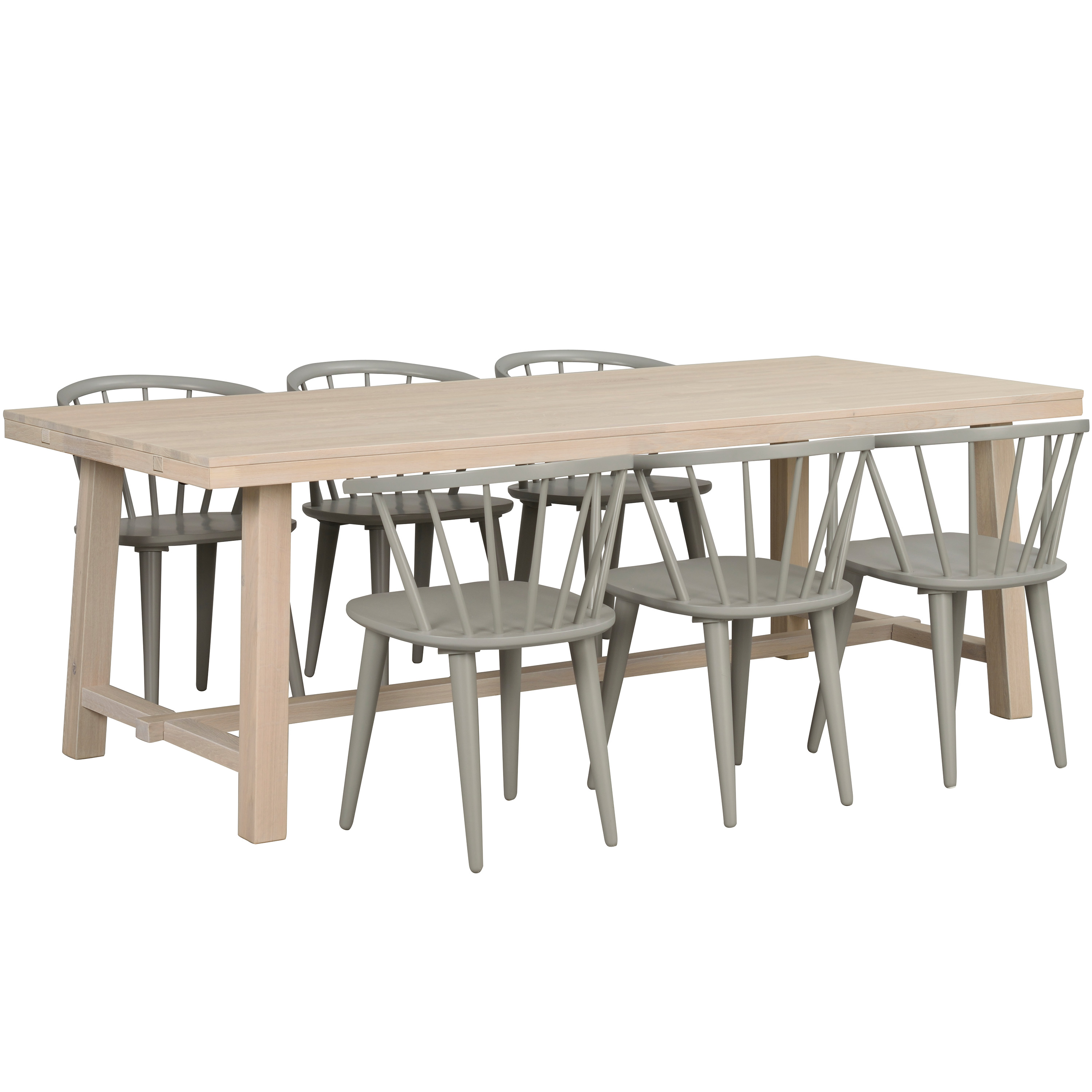 Rowico Home Brooklyn Matbord Vitpigmenterad Ek 220cm