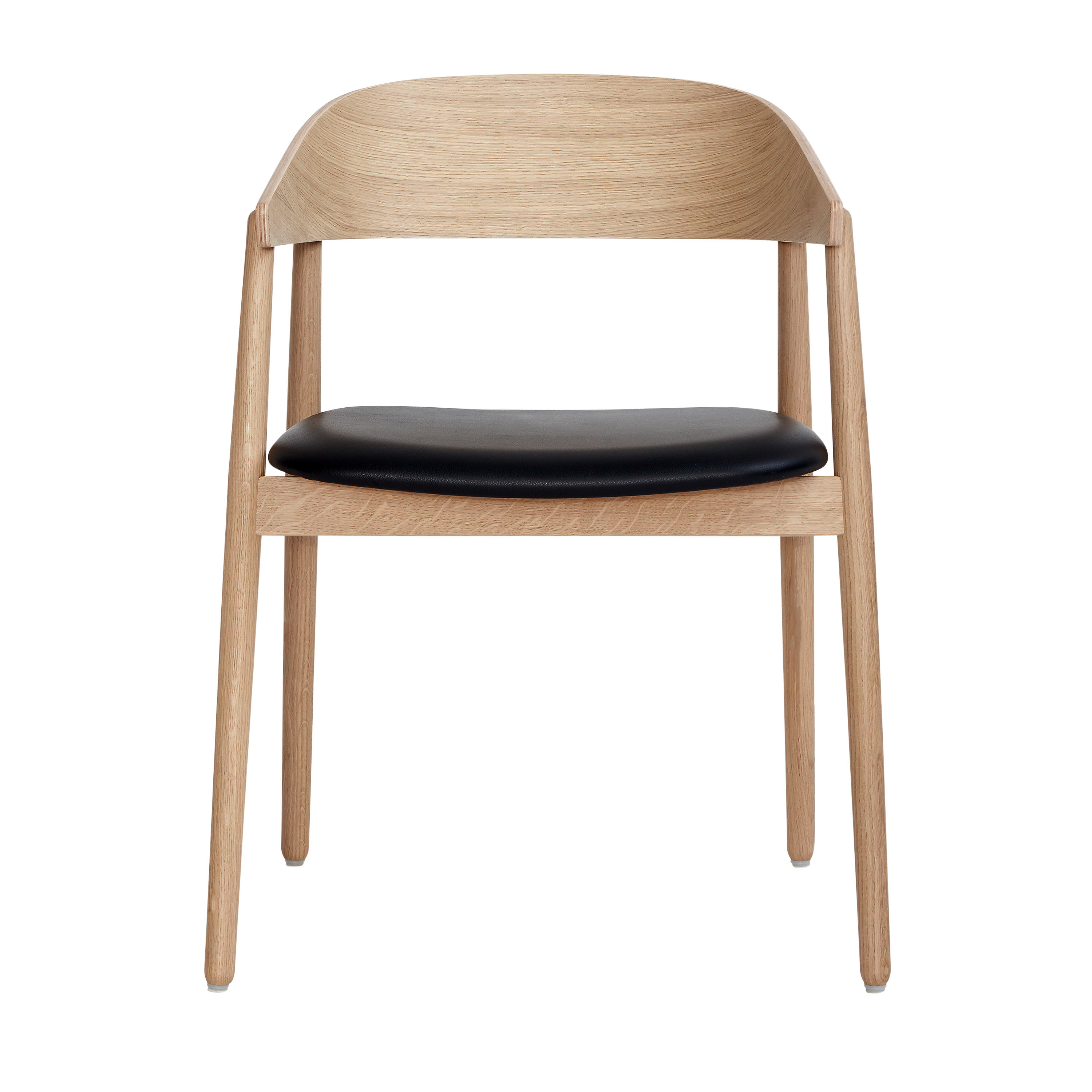 AC2 Karmstol Ek/Svart Läder