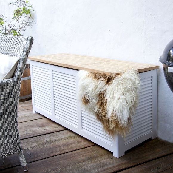 Cinas Classic Dynbox Teak/Vit 130cm