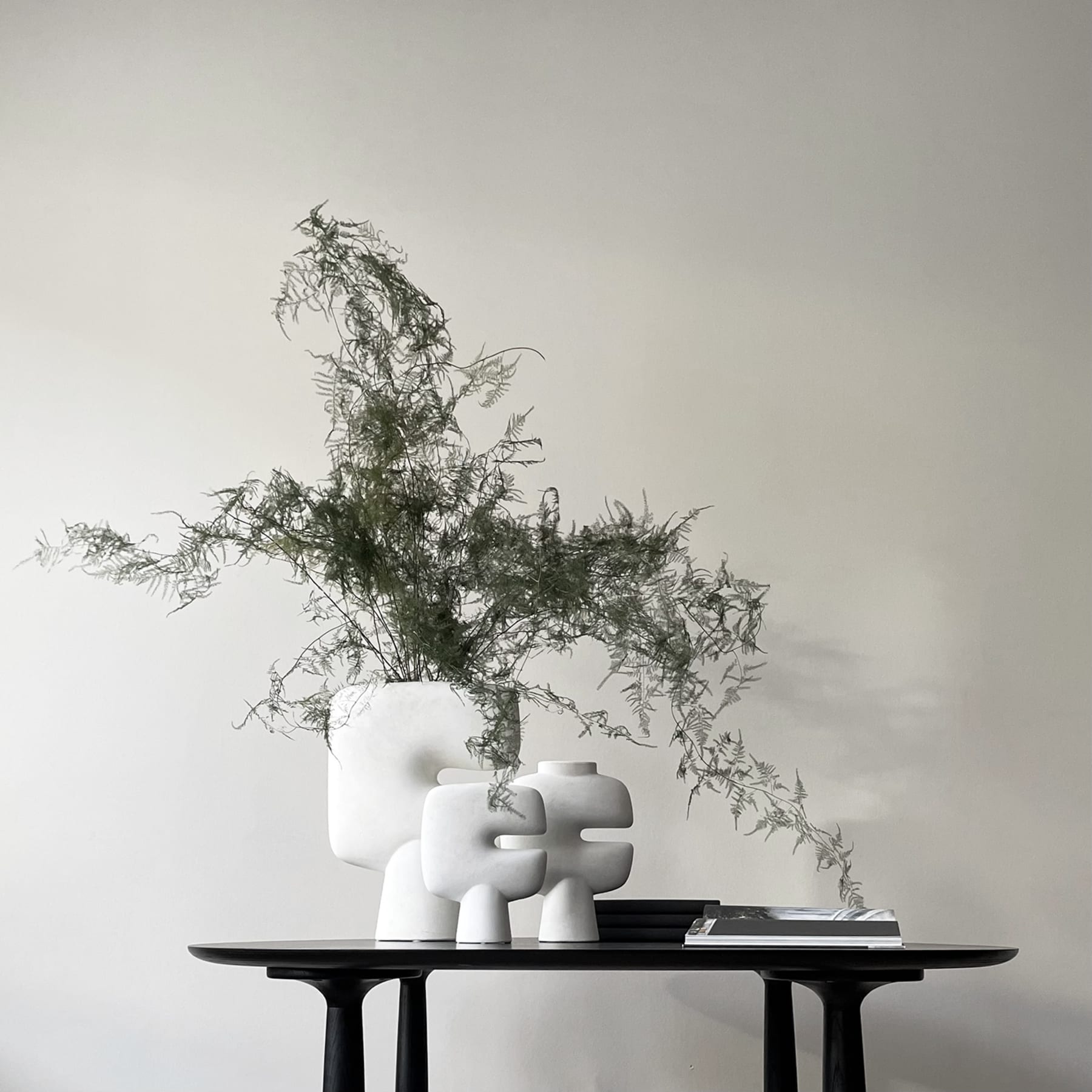 101 Copenhagen Tribal Vase Knochenweiß Mittelgroß