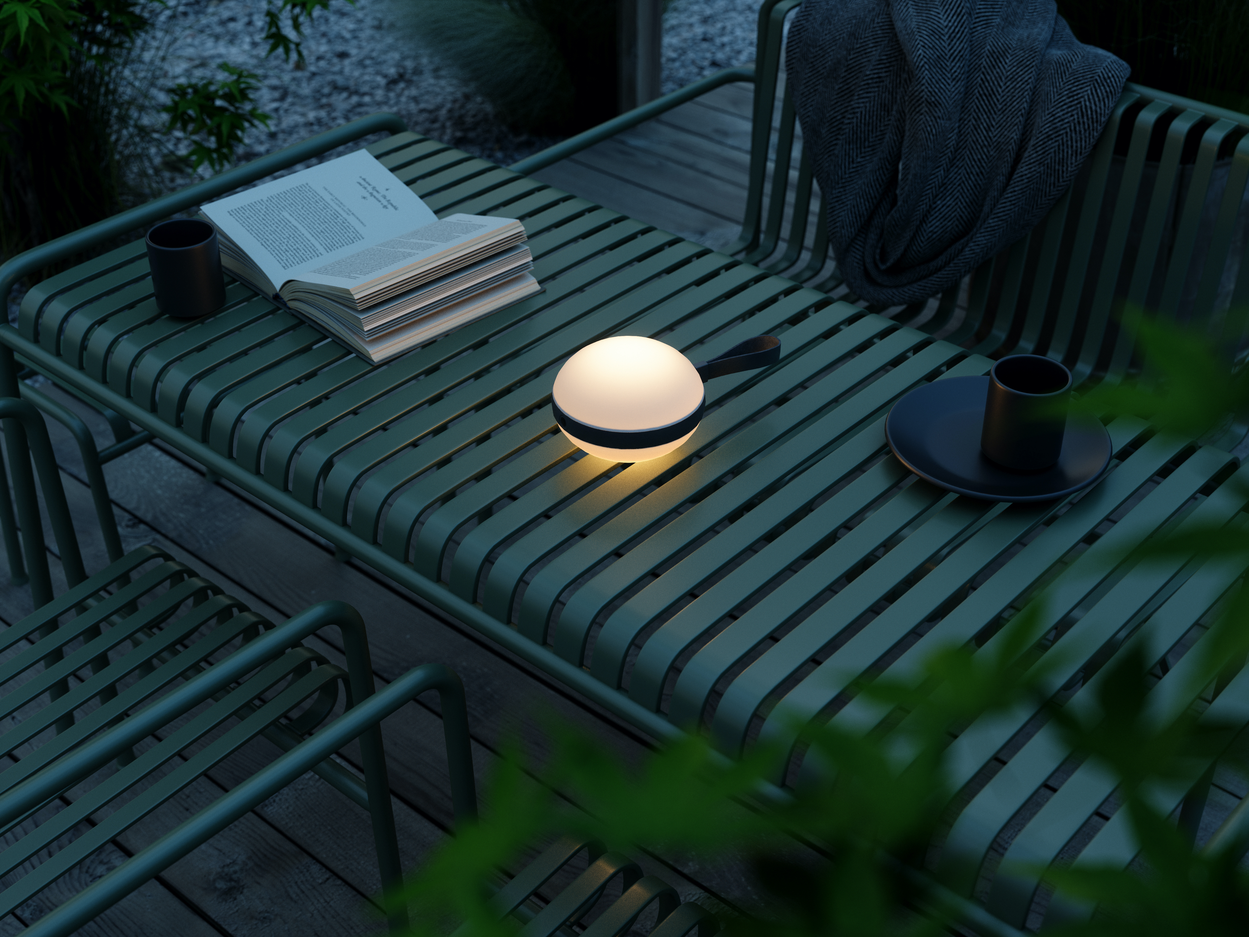 Nordlux Bring To-Go 16 Wiederaufladbare Lampe Weiß/Schwarz