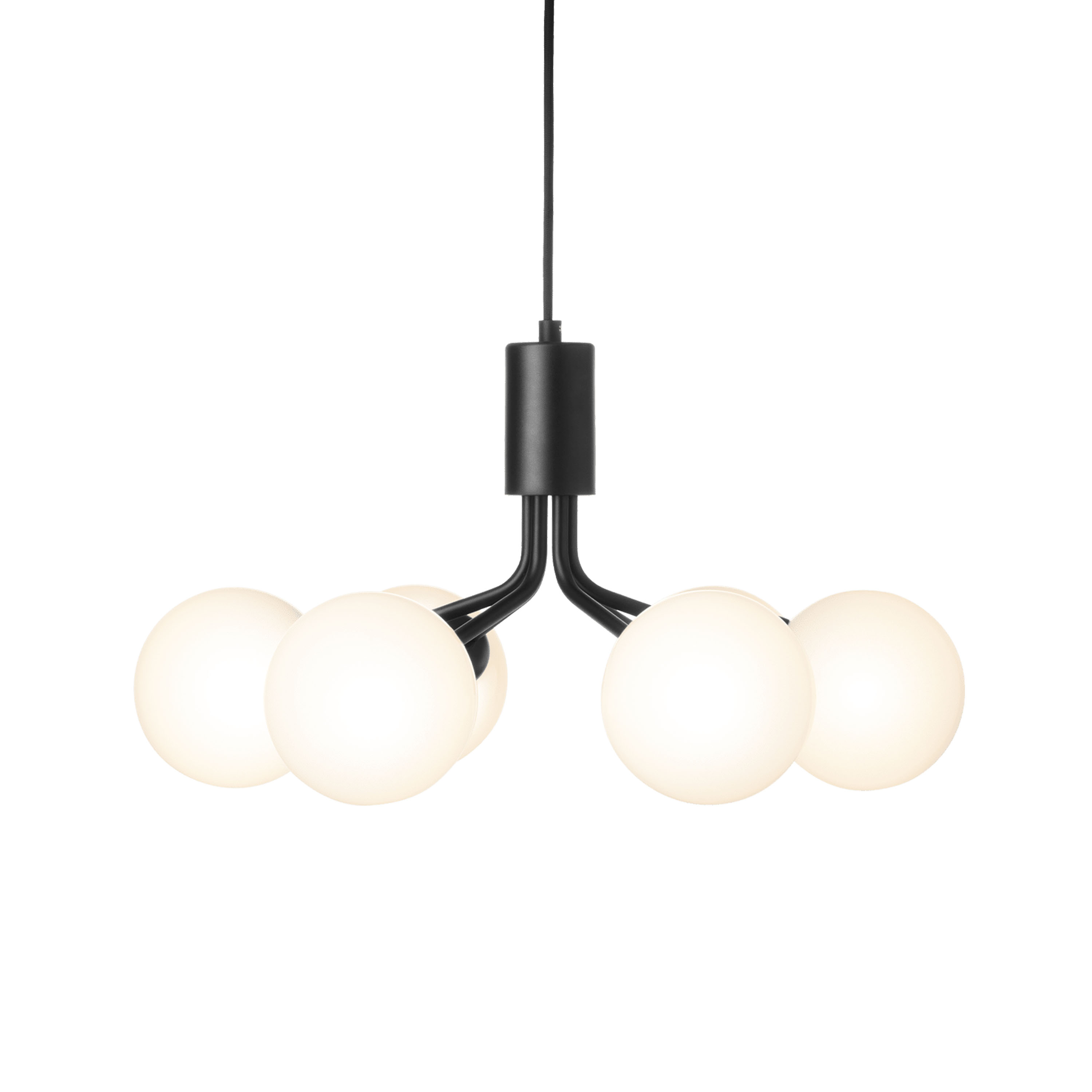 Nuura Apiales 6 Taklampa Satin Black/Opal