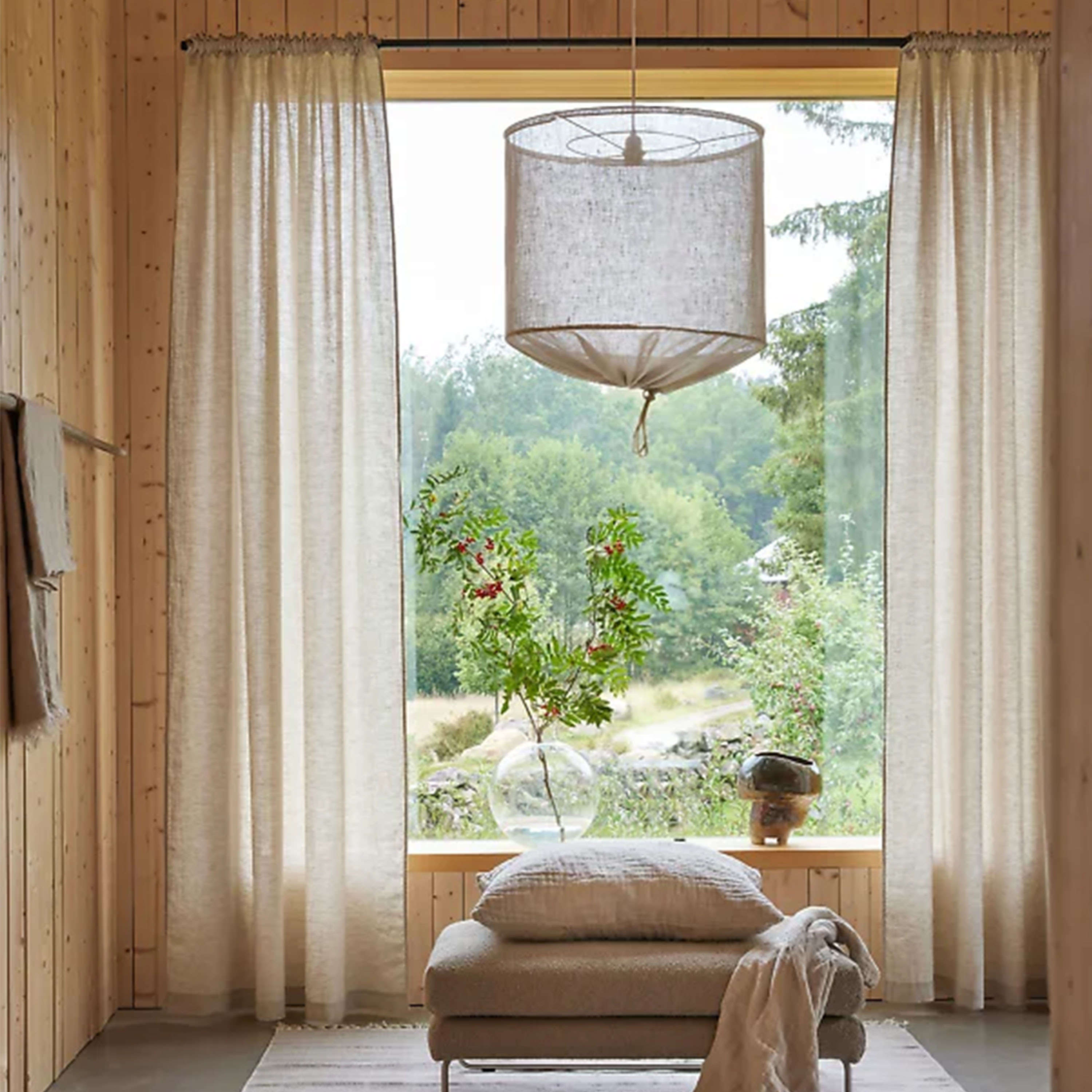 Himla Dalsland Gardinlängd Linne Oatmeal 290cm