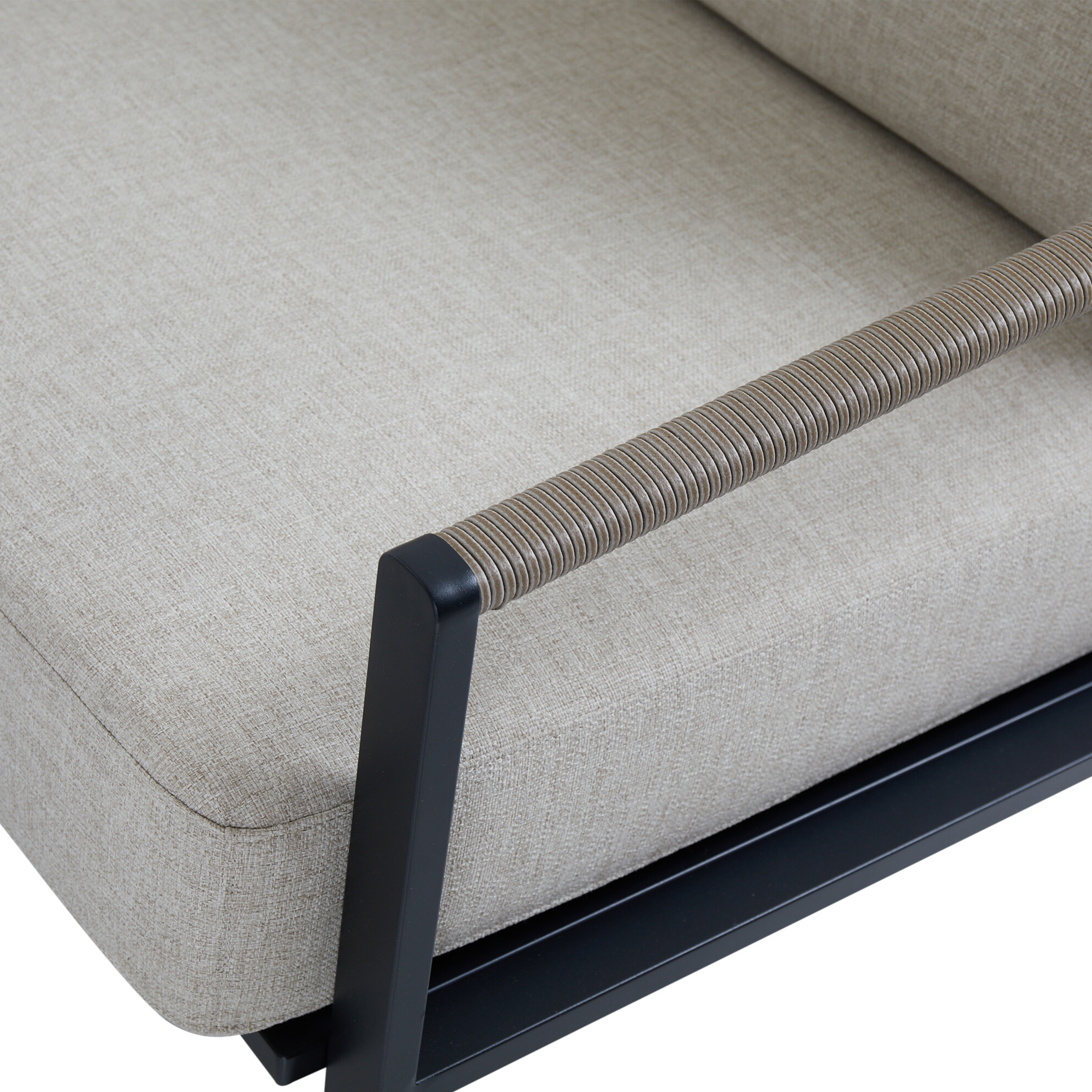 Brafab Lyra 2.5-sits Loungesoffa Svart