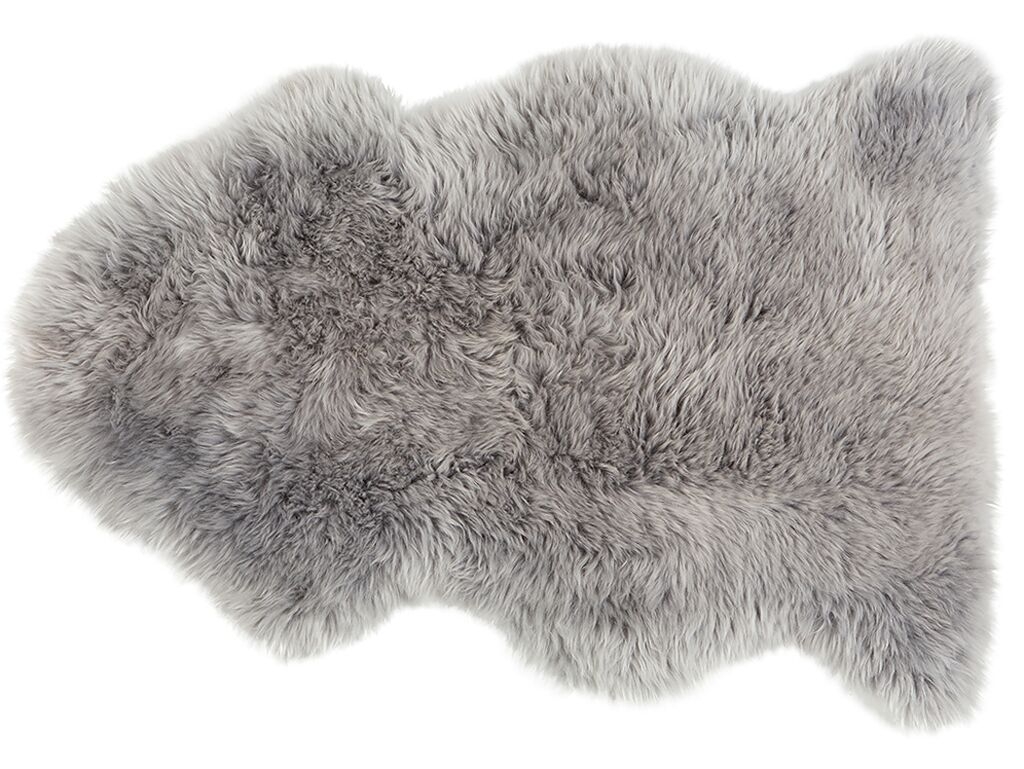 Shepherd - Linn Långhårigt Fårskinn Grå 100x60