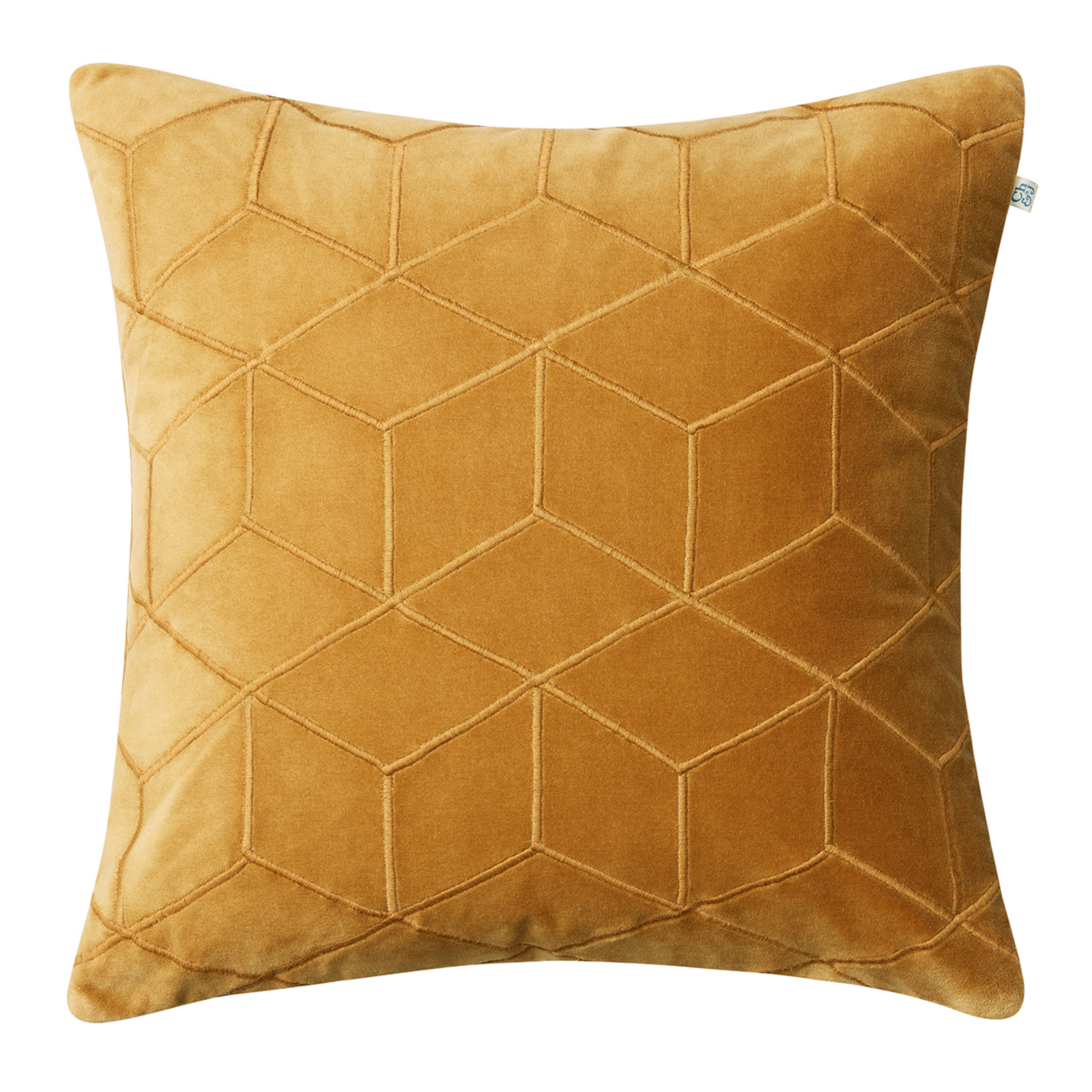 Vir Kuddfodral Sammet Masala Yelow 50x50