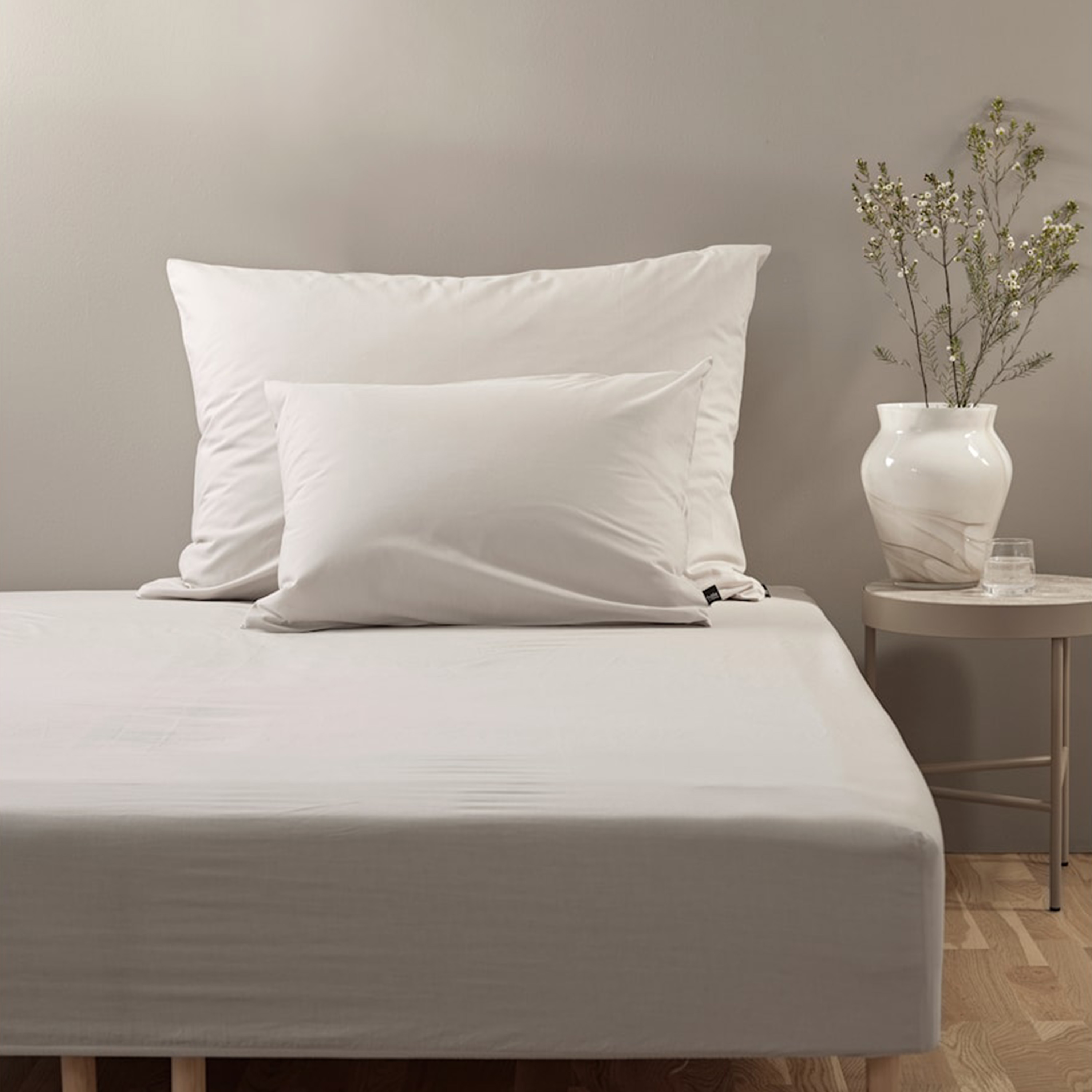 Høie Örngott Satin Vit 60x80