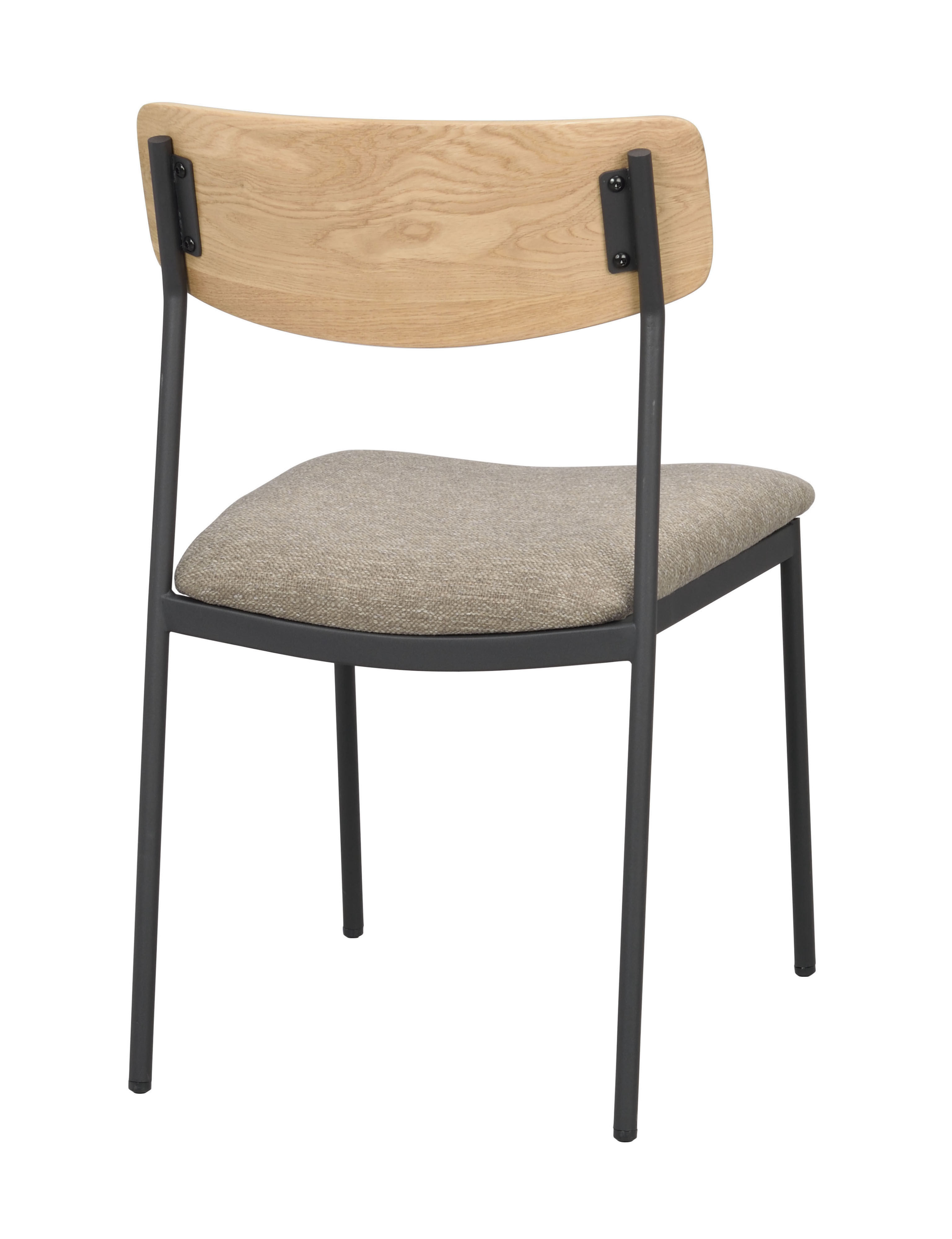 Rowico Home Maymont Esszimmerstuhl Eiche/Dunkelbeige/Schwarz