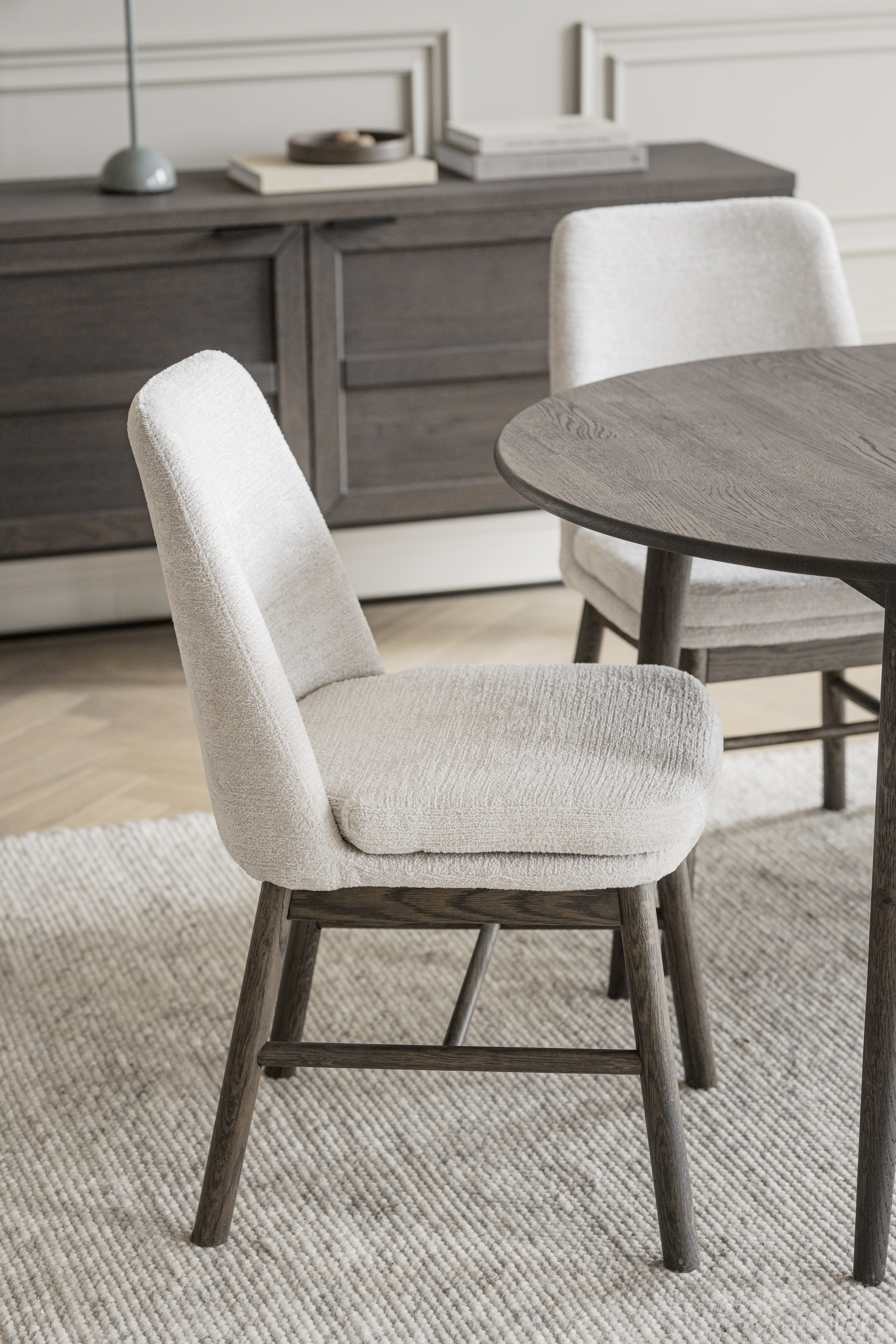 Rowico Home Amesbury Esszimmerstuhl Hellbeige/Braun