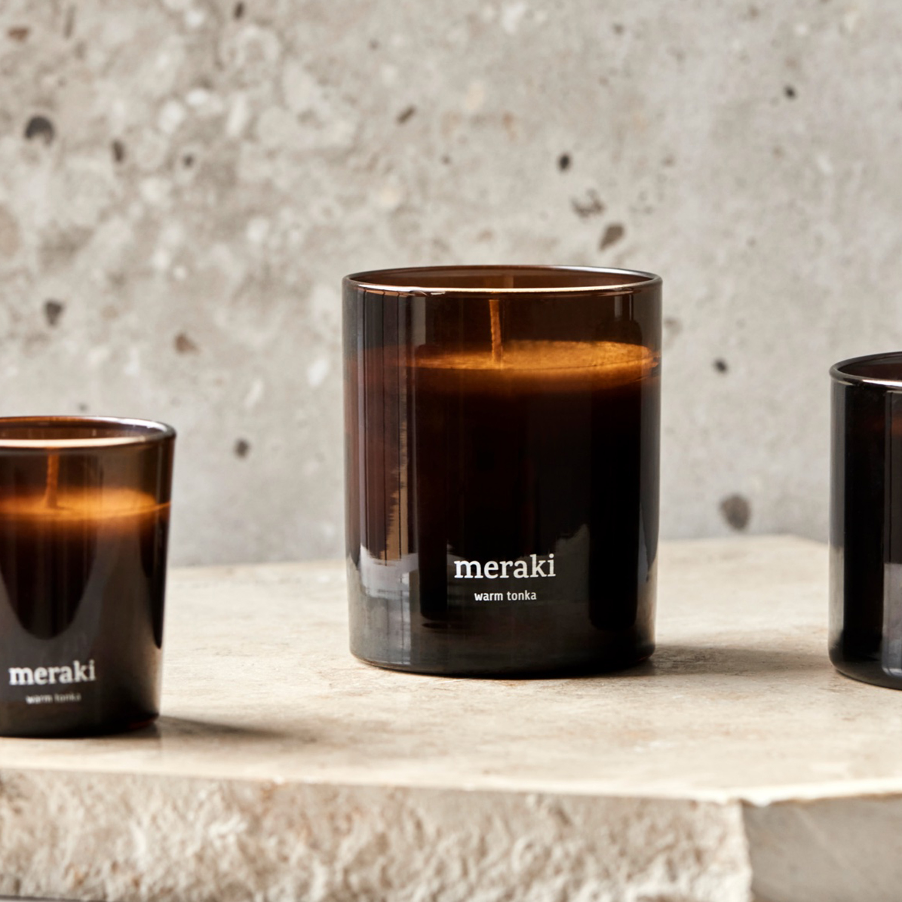 Meraki Warm Tonka Doftljus Ø8