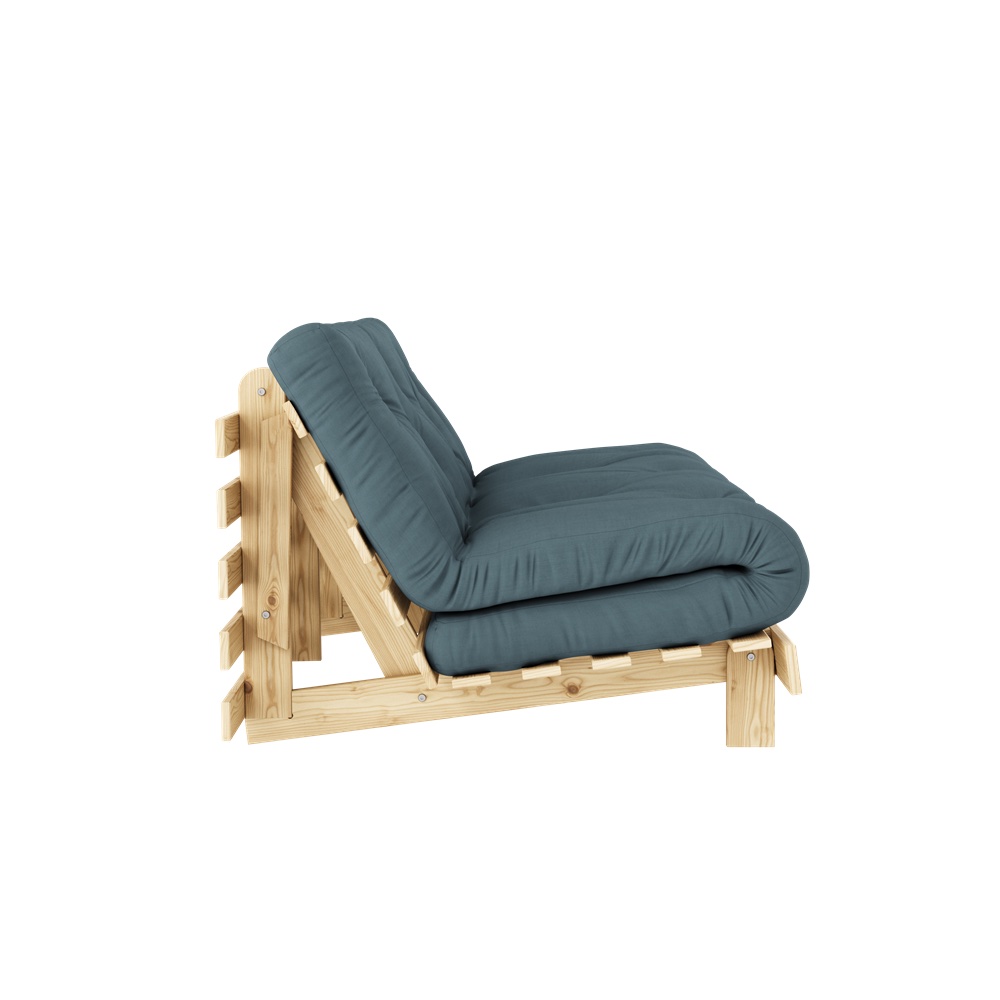 Karup Design Roots Schlafsofa Natur/Petrolblau 160cm