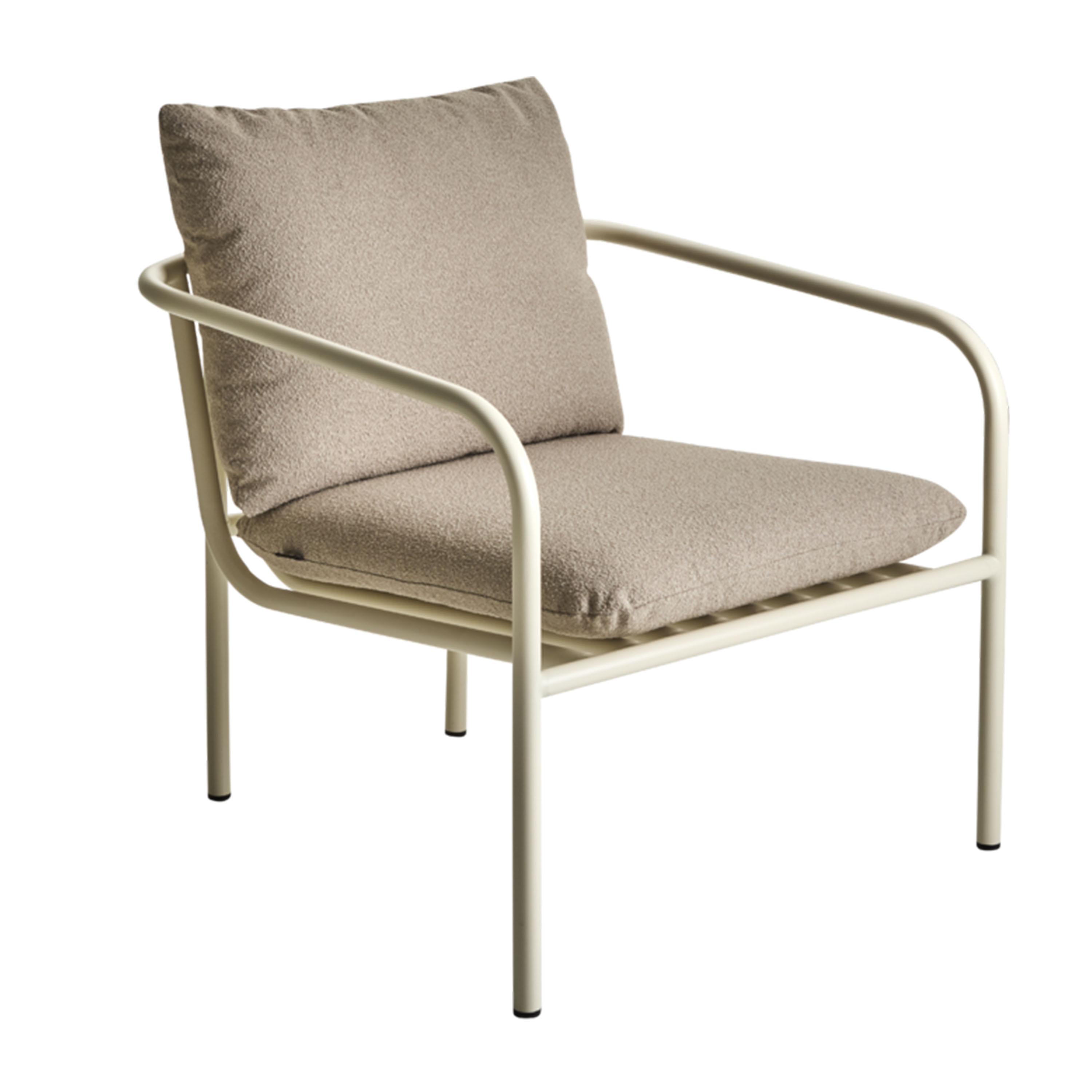 Brafab Bendt Loungefotölj Pearl White/Teddy Beige