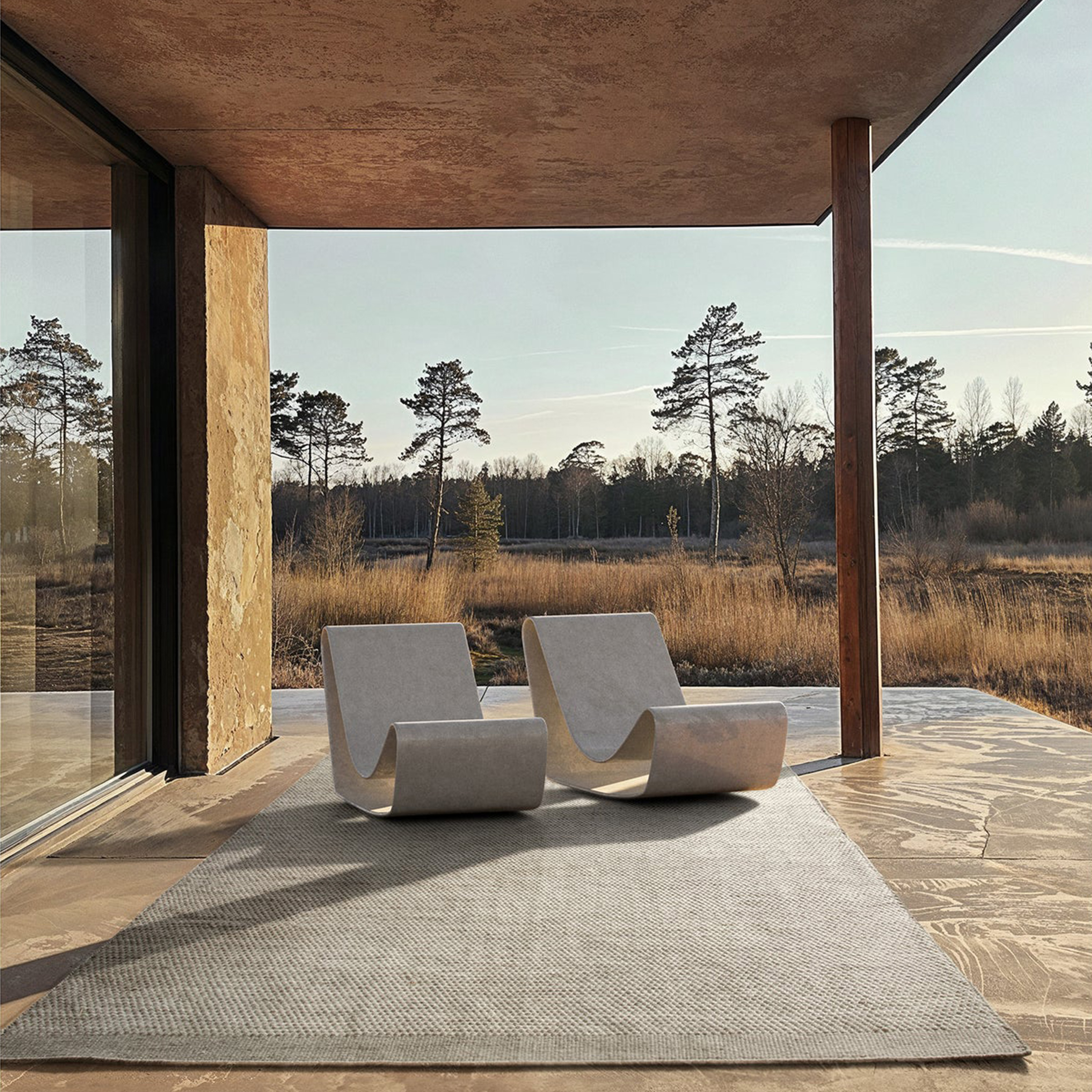 Linie Design Adonic Mist Sisä/Ulkimatto Steel 200x300