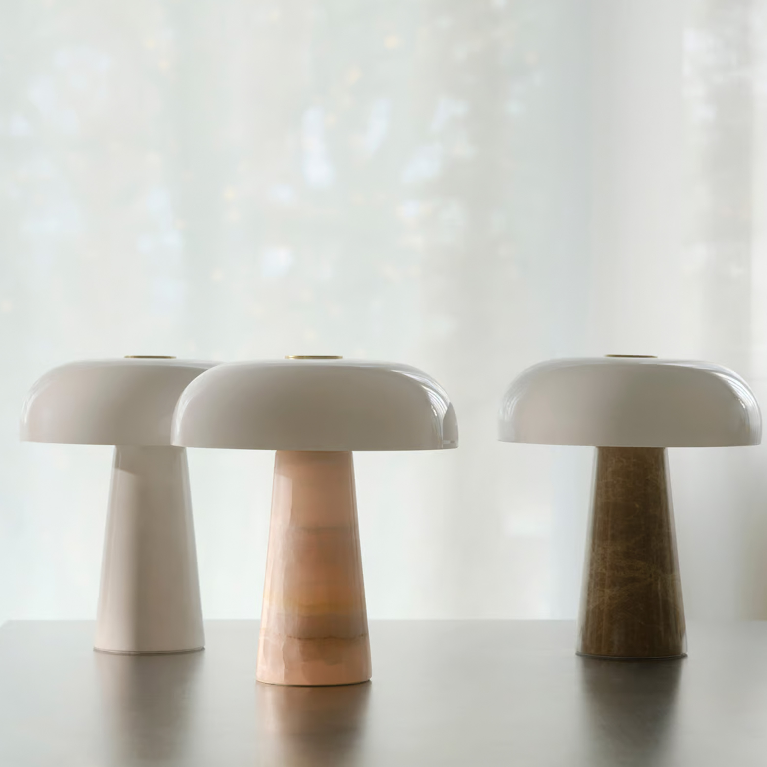 Design For The People Glossy Mini Tischlampe Weiß 24cm