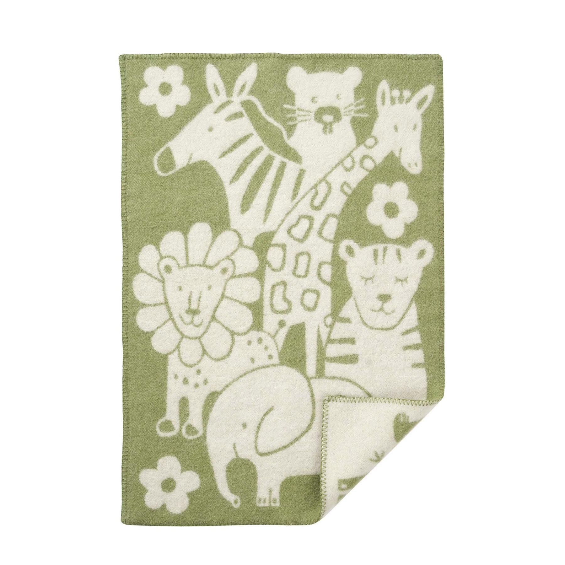 Picnic Ekologisk Ullpläd 65x90 Grön