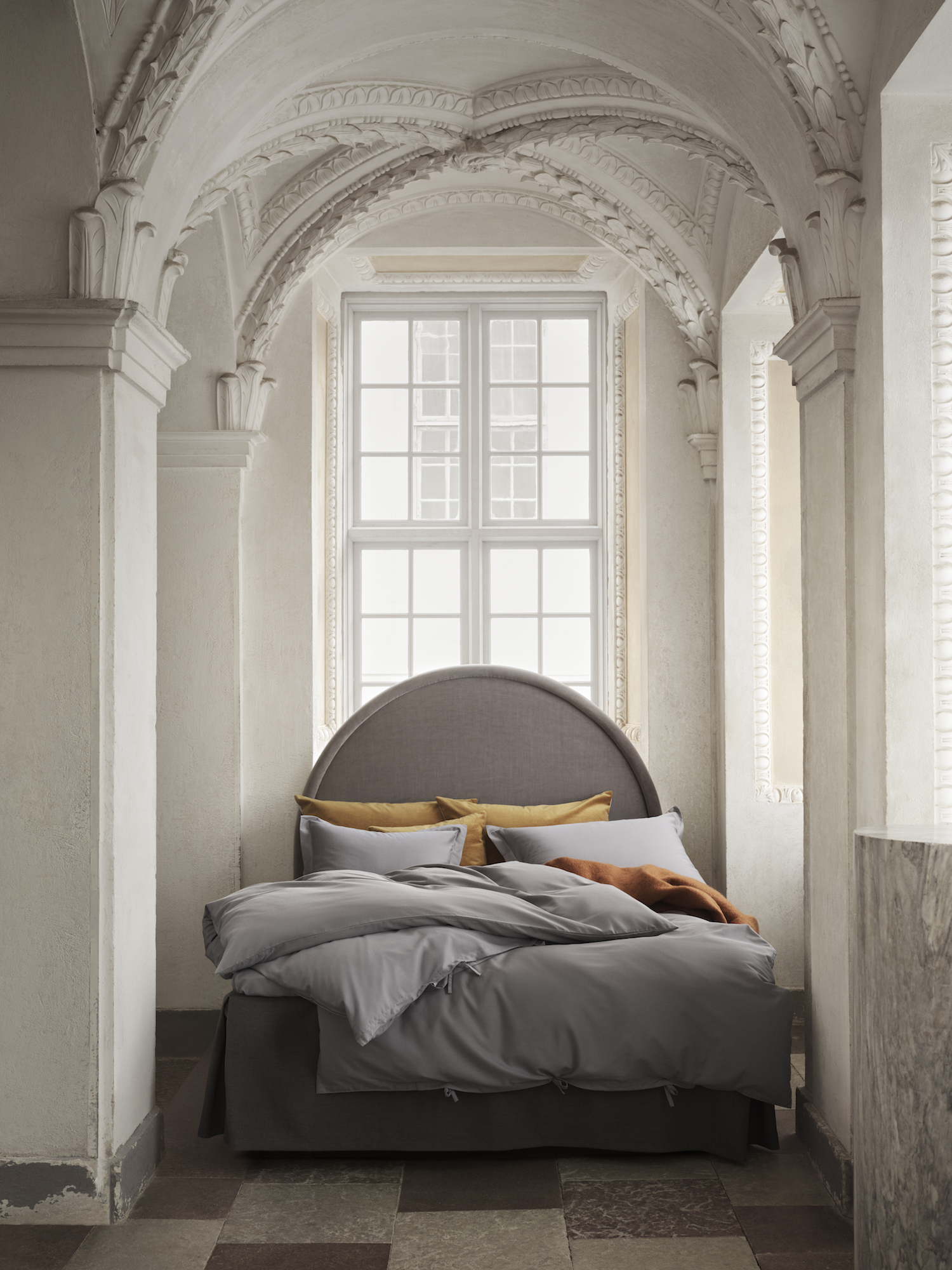 Mille Notti Satina Påslakan Grå Dubbel