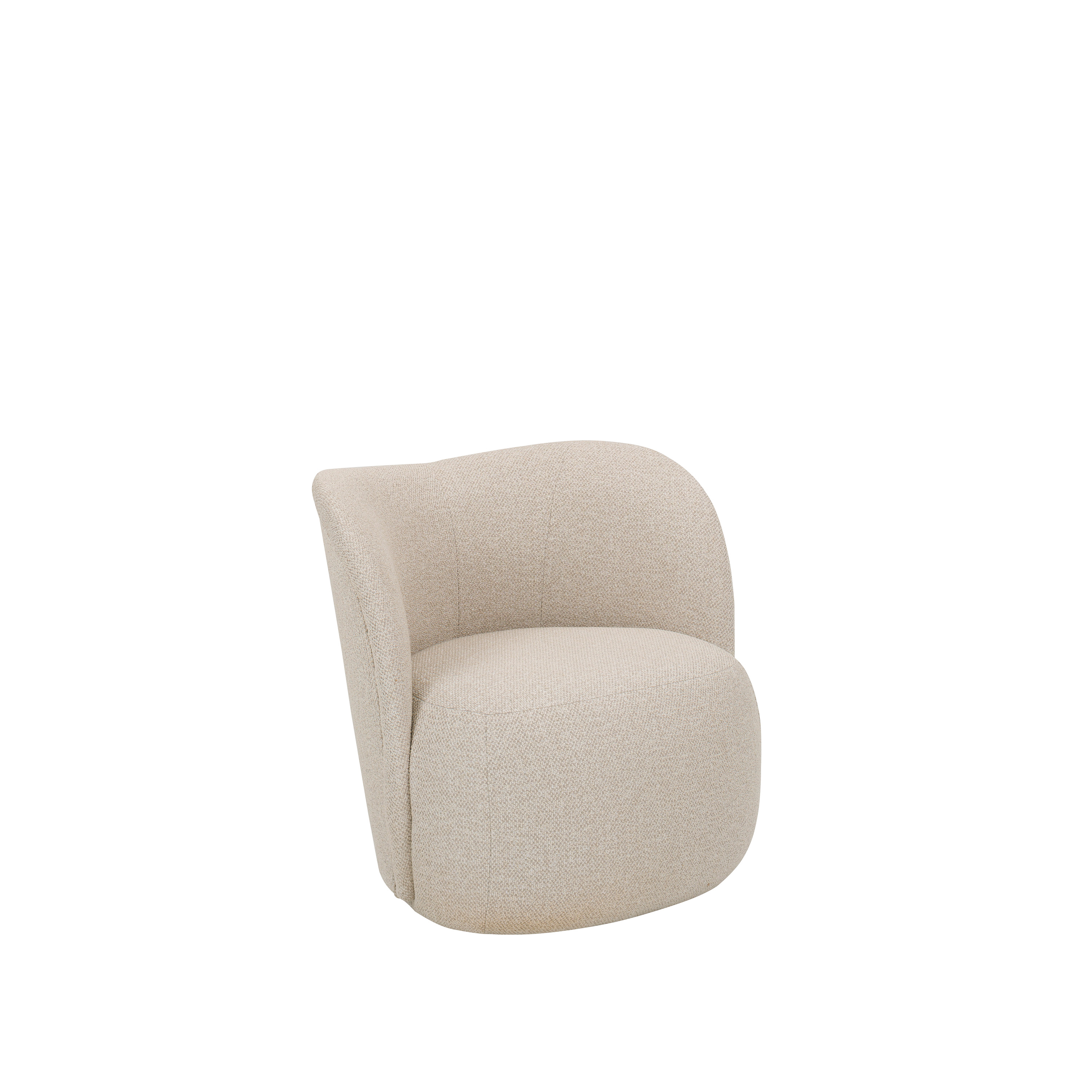 Lollo Lounge Chair Beige Bouclé