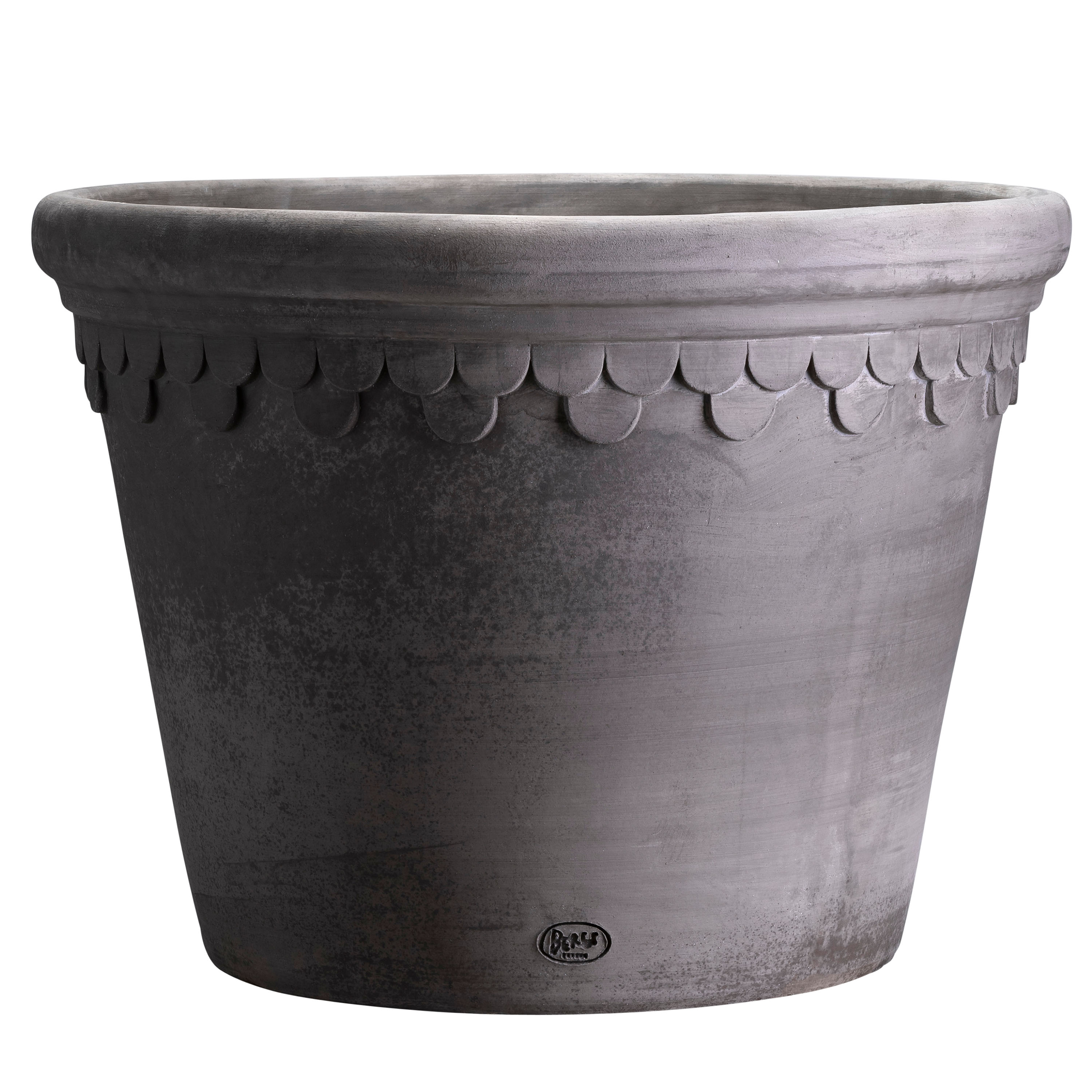 Bergs Potter - Københavner Kruka Raw Grey Terracotta Ø50 - Grå