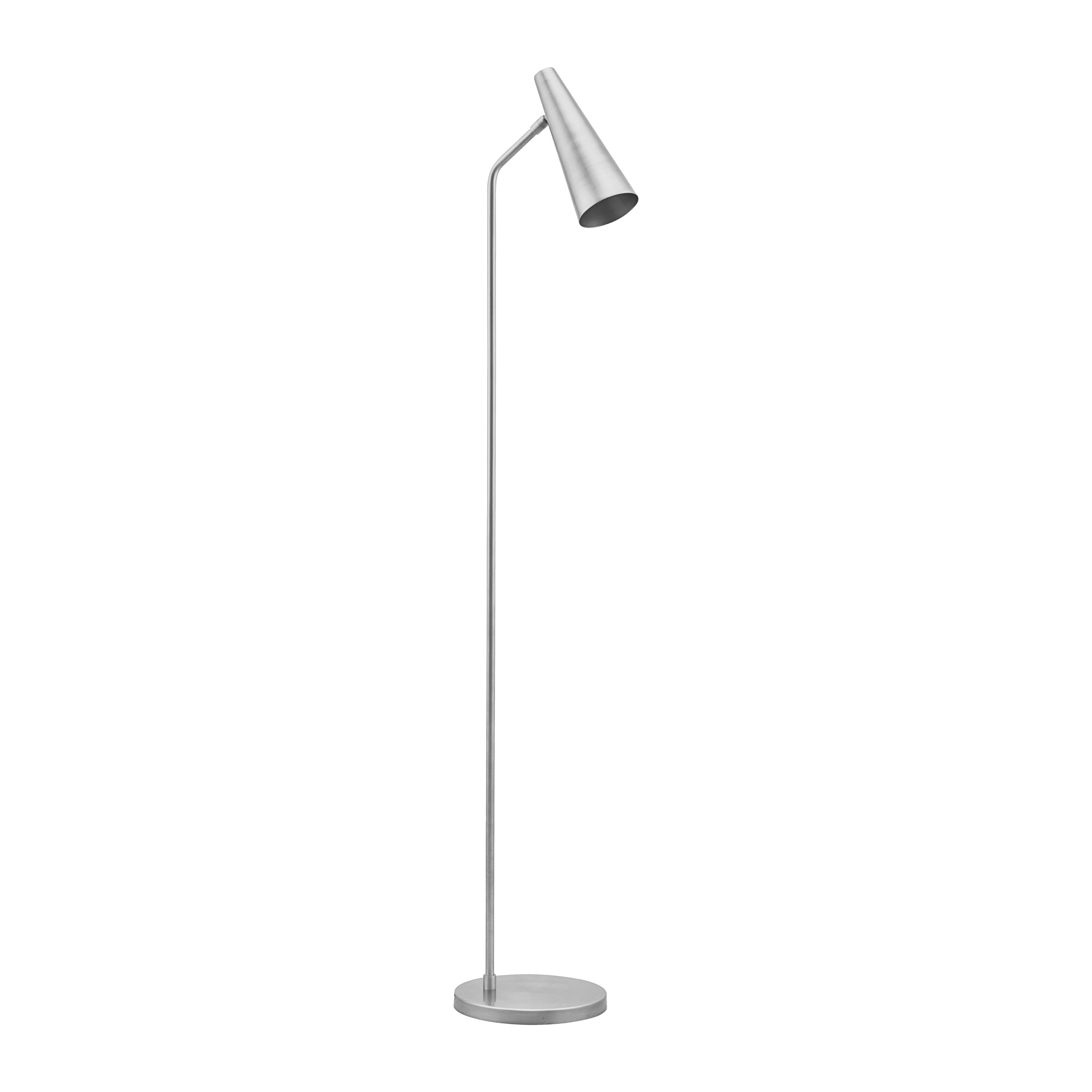 Precise Golvlampa Silver Finish 124cm