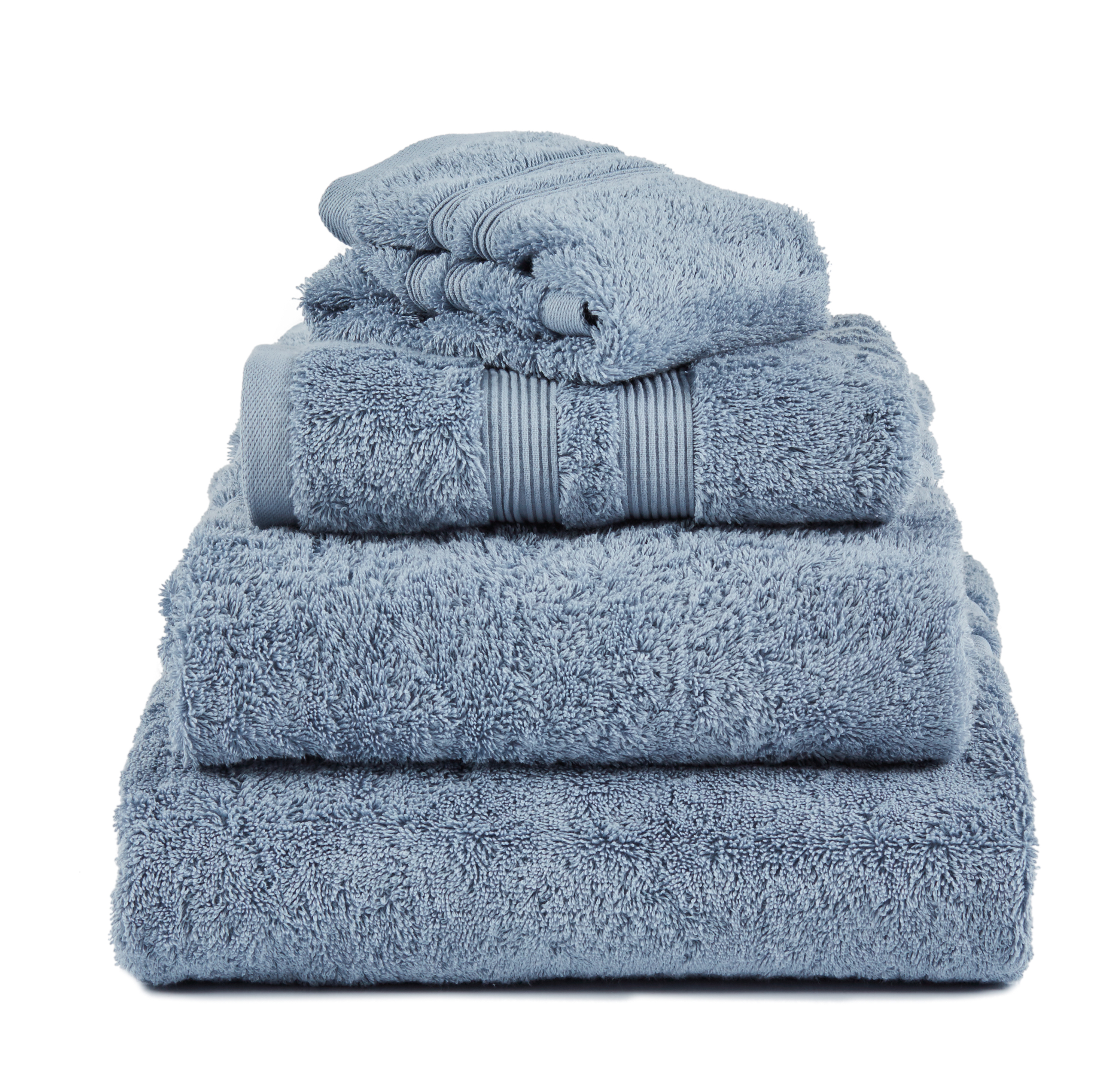 Mille Notti - Fontana Handtuch BIO Hellblau 100x150 - Handtücher