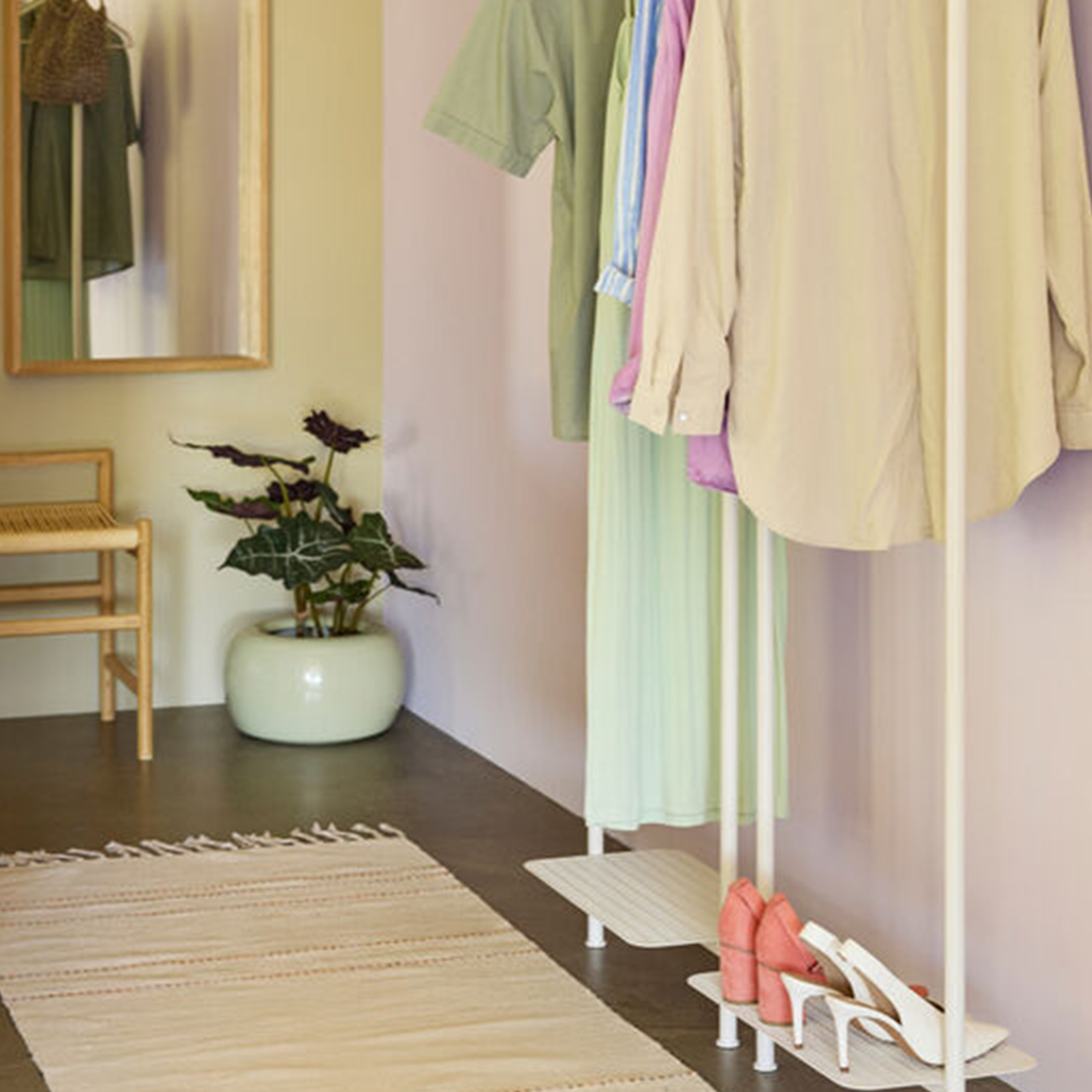 Hübsch Maru Potte Light Green Large 2-pack