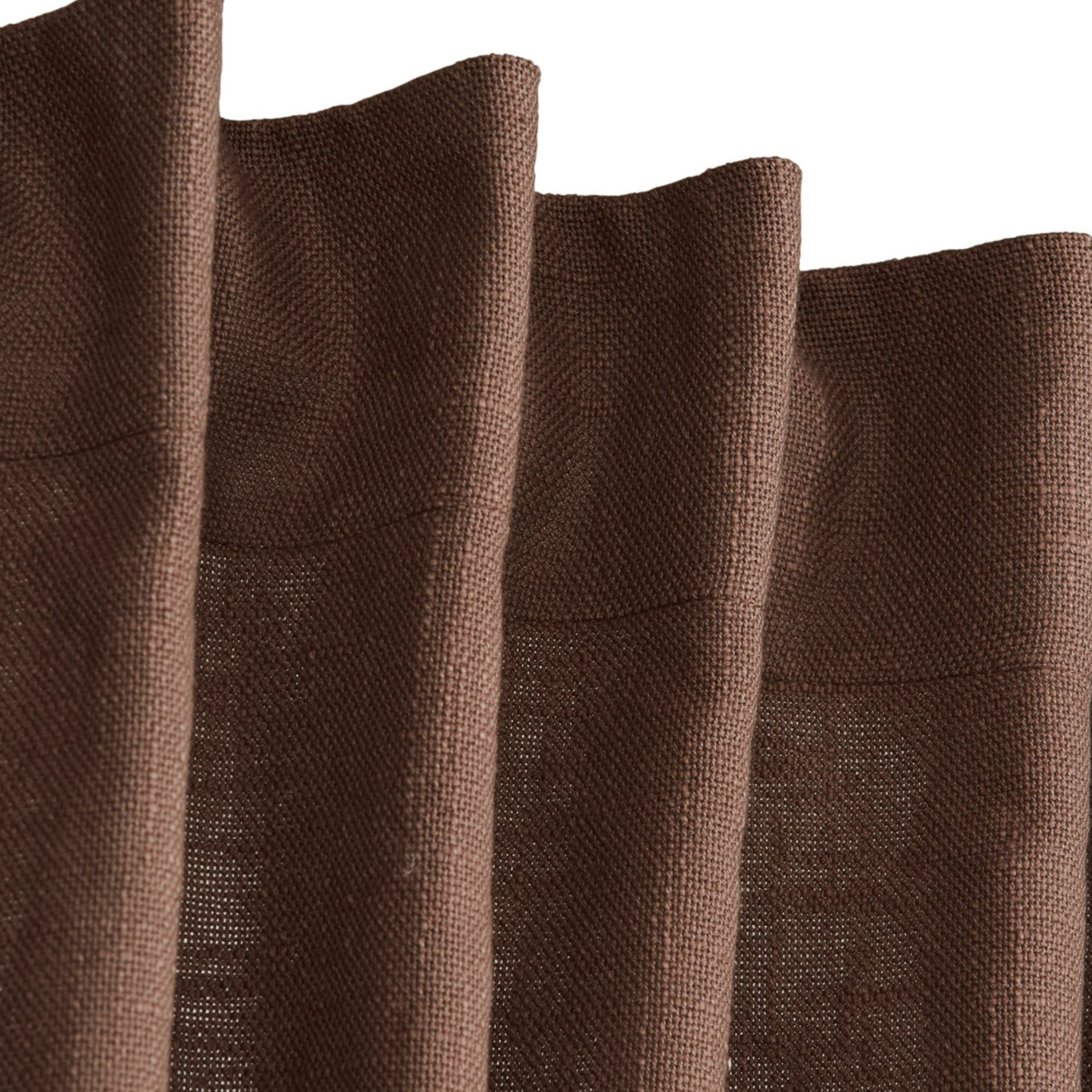 Svanefors Harper Gardinlengd Nougat 140x280 2-pak