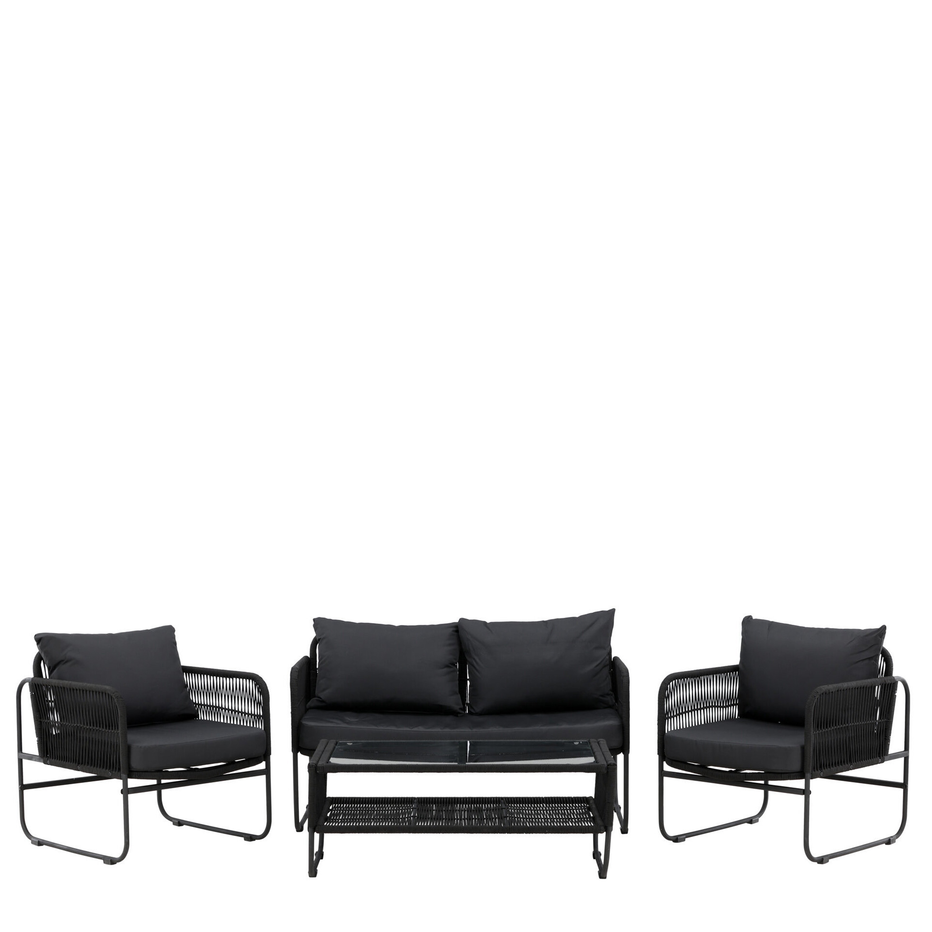 Utah Lounge Set Svart