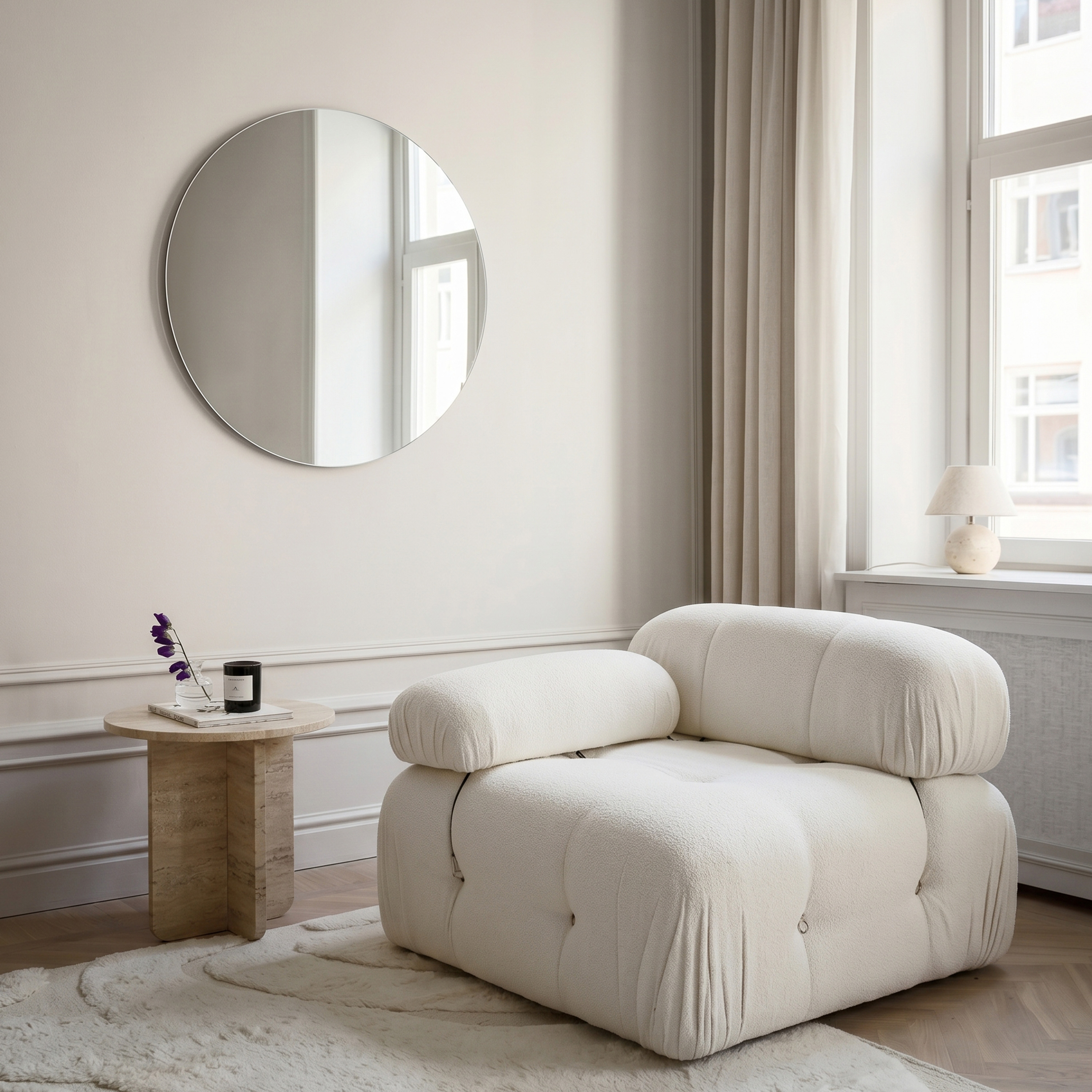 Sleepo Collection Santorini Rund Spegel Ø50