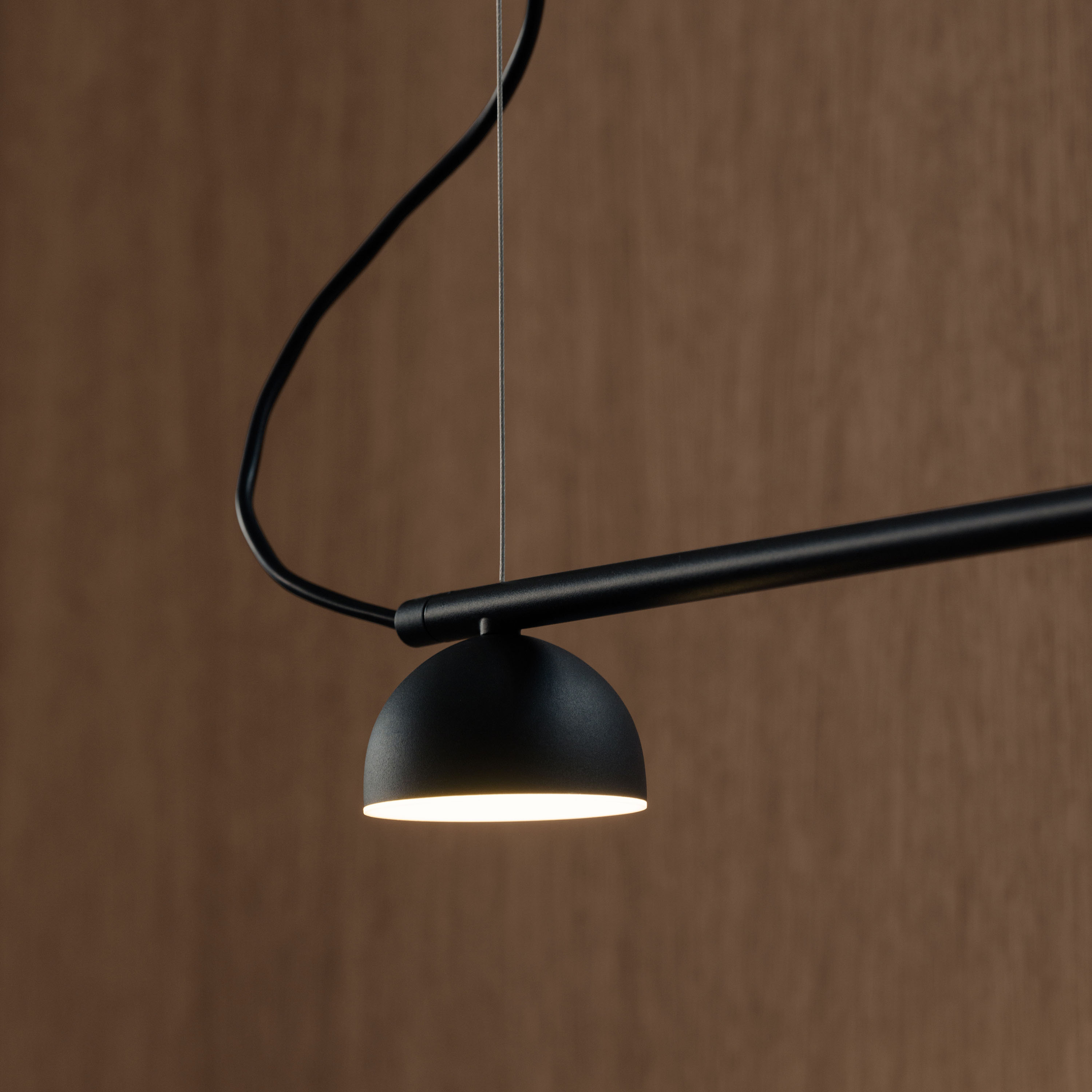 Northern Blush Rail 5 Pendelleuchte Black Matt