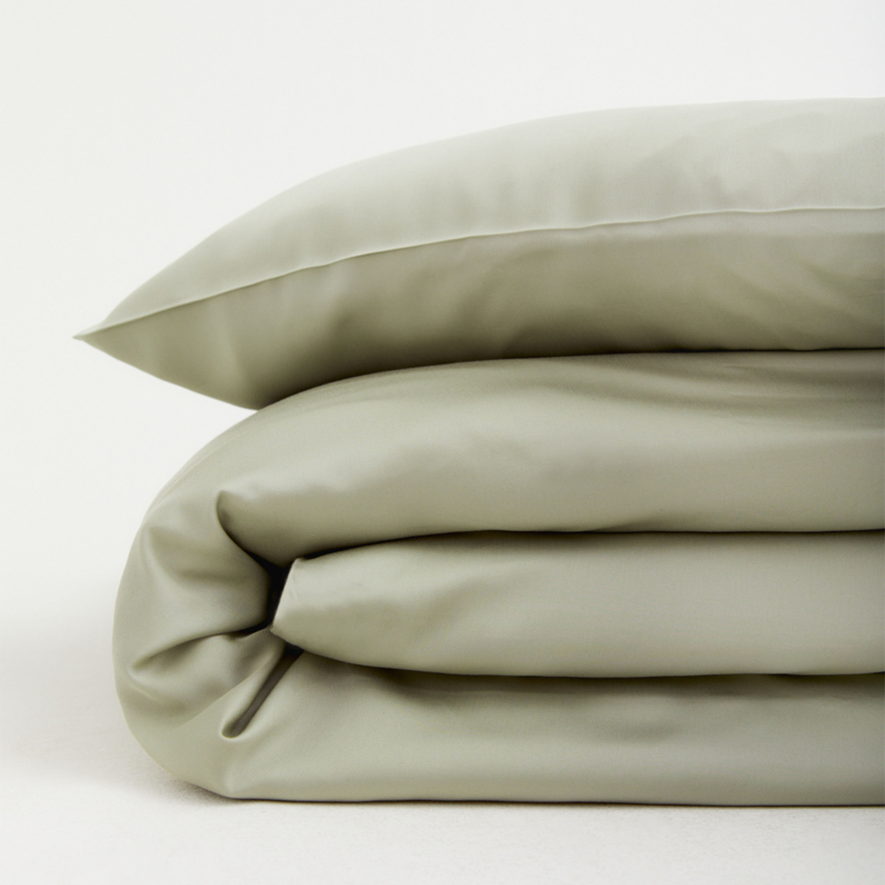 Bamboo 2-Piece Duvet Cover Set Fog Green 150x210 cm