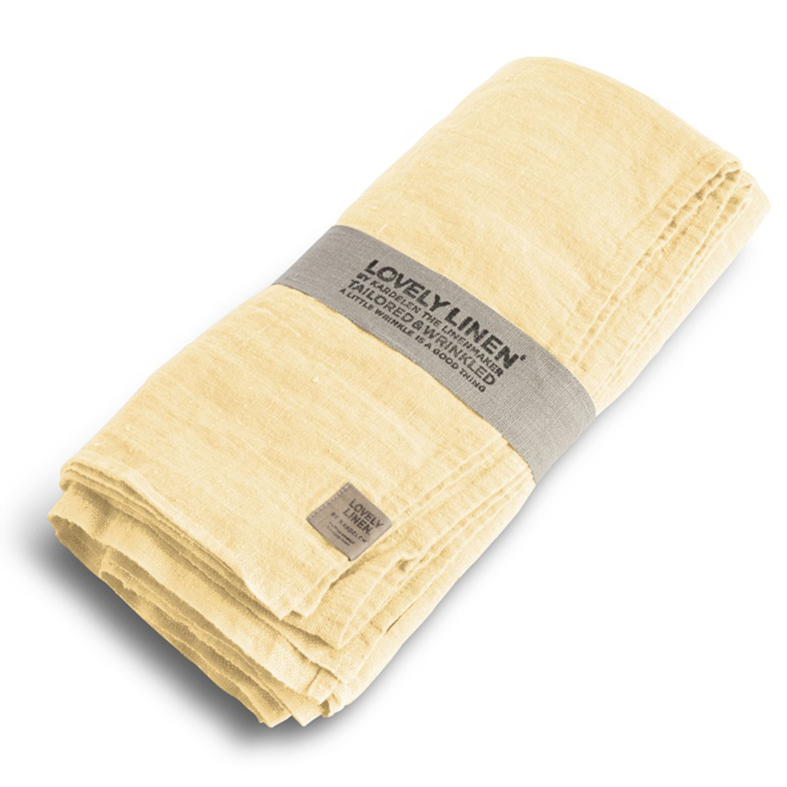 Lovely Linneduk Lemon Sorbet 145x380