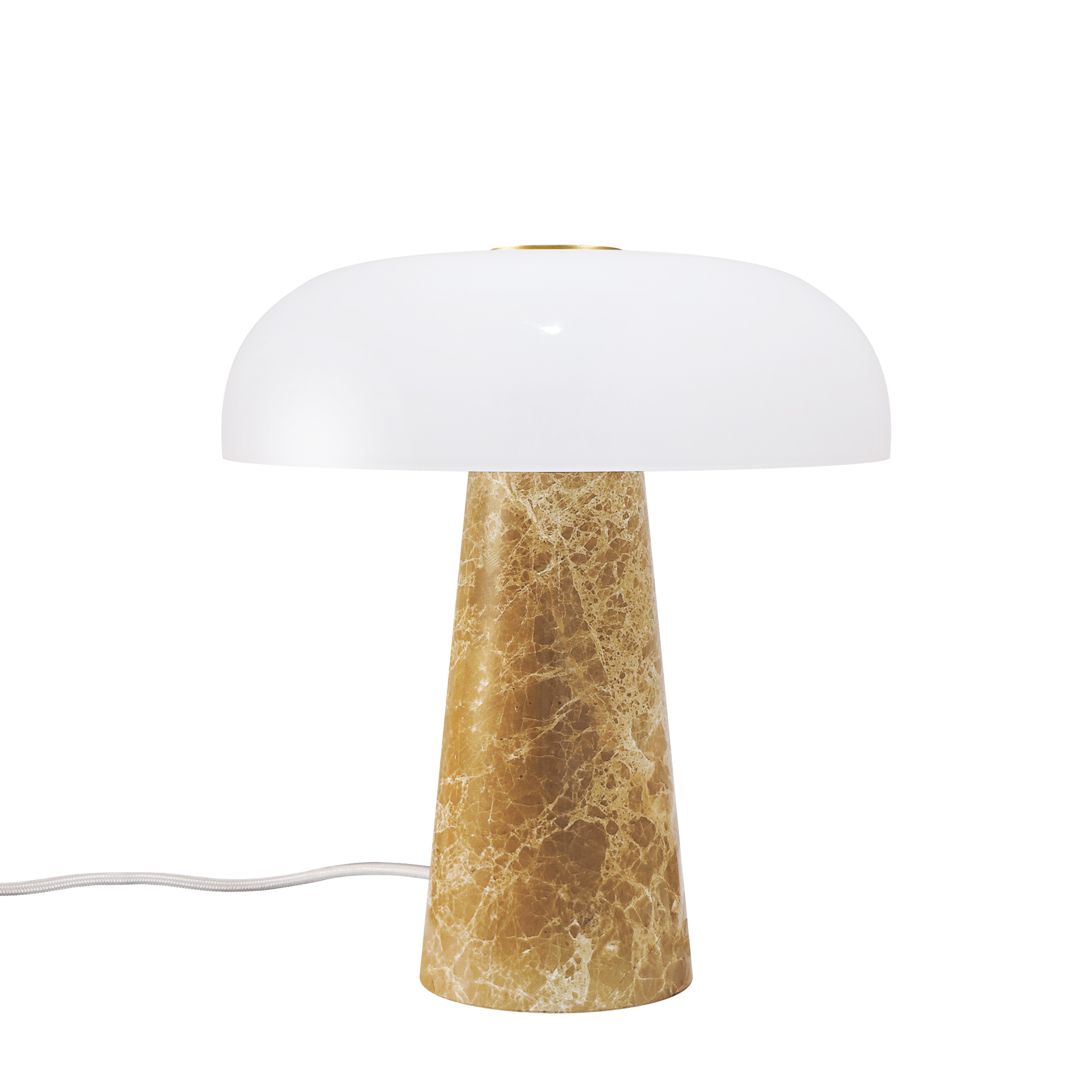 Glossy Mini Bordslampa Beige 24cm