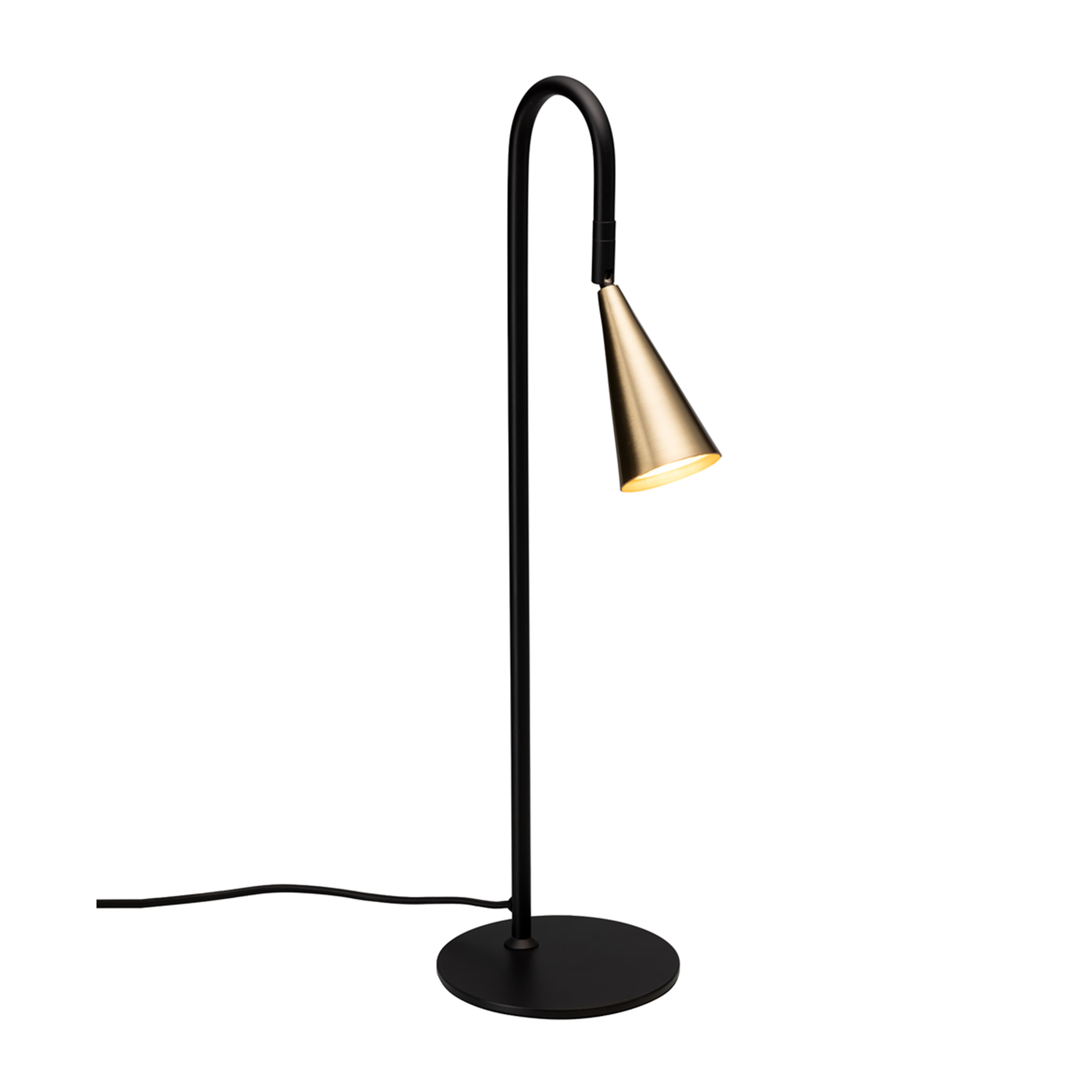 Spline Bordslampa Svart/Mässing 55cm