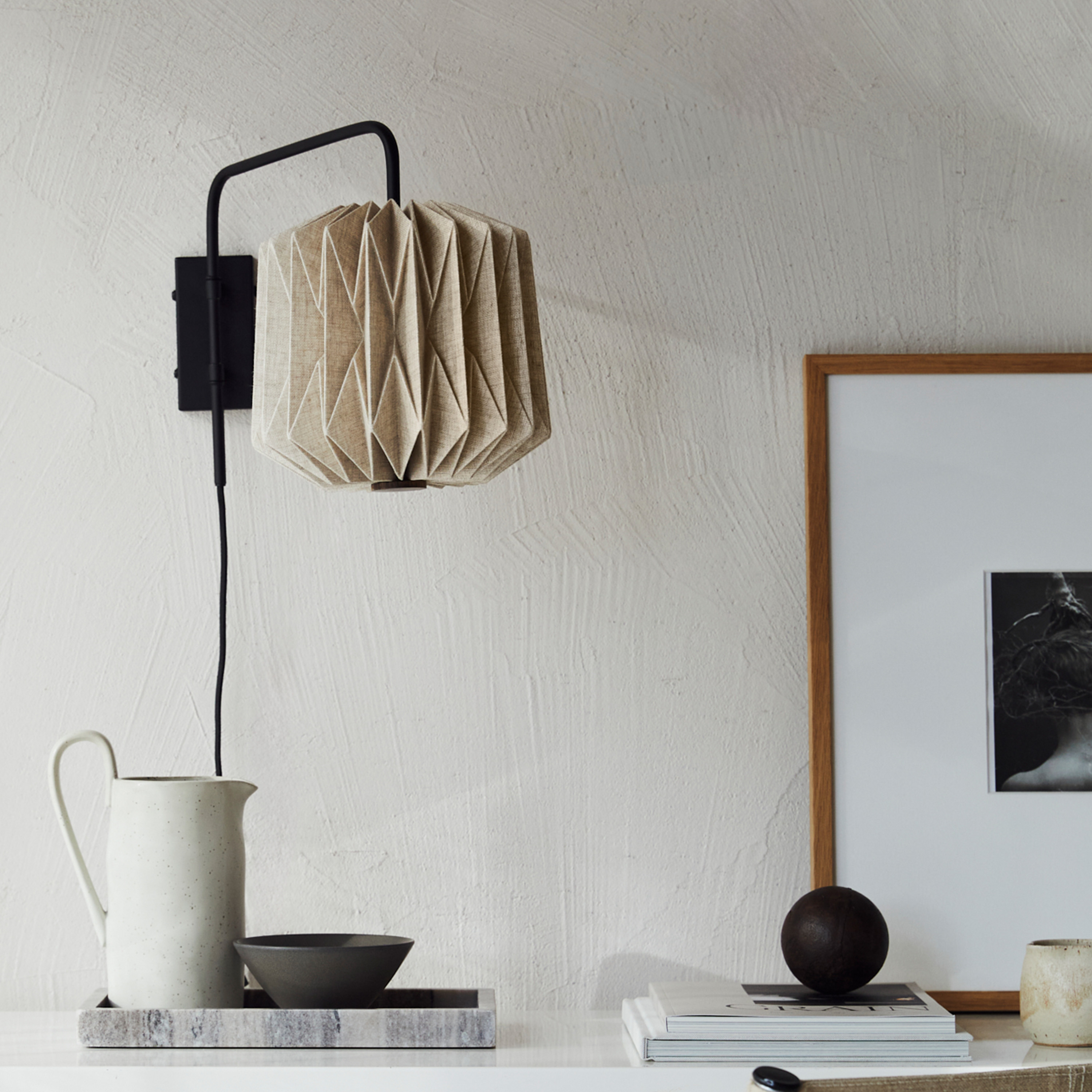 Watt &amp; Veke Alba Vegglampe Natural