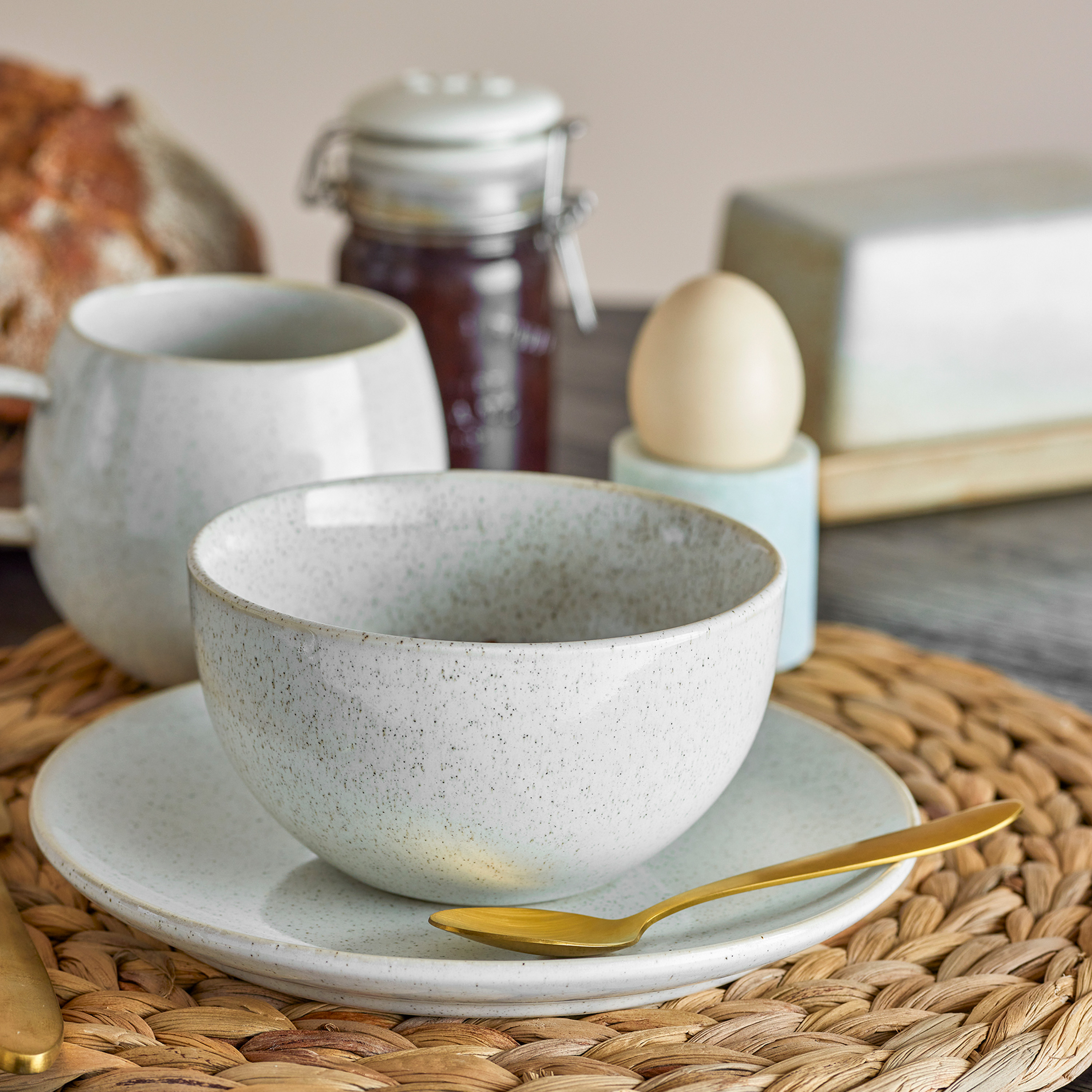 Bloomingville Addison 12-piece Dinnerware Set White