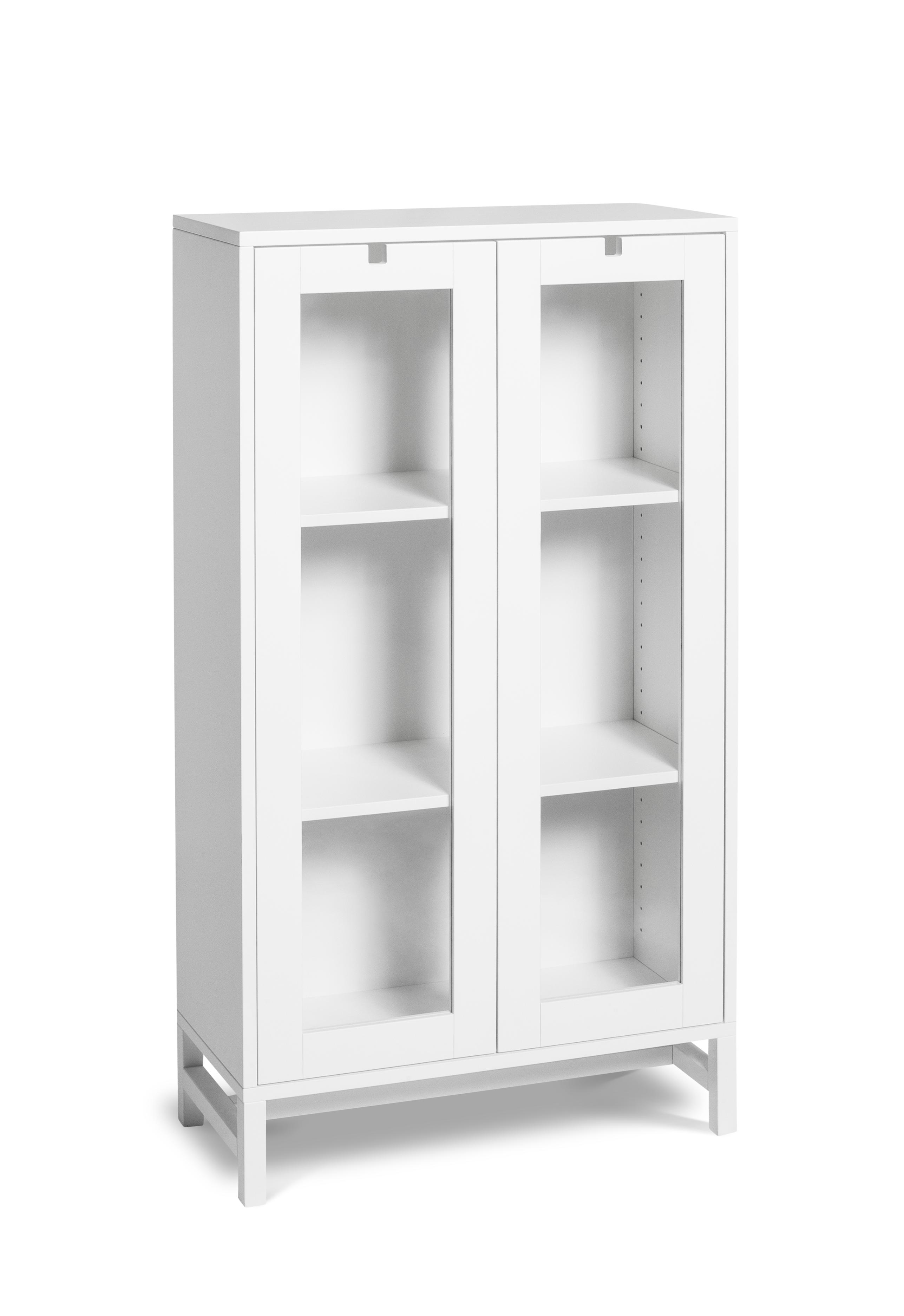 Mavis - Falsterbo Vitrinskåp Vit 127cm