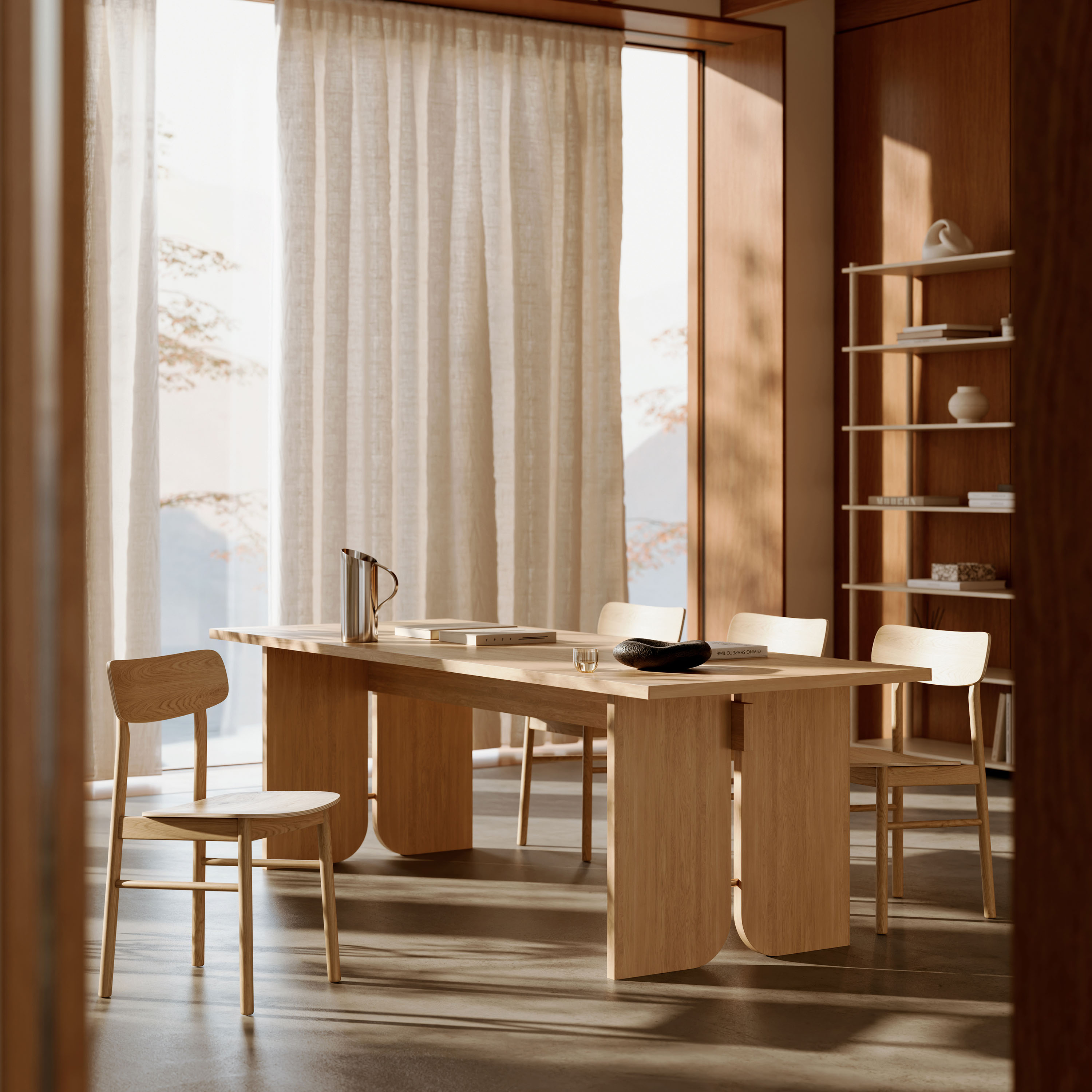 Woud Kimono Spisebord Oak