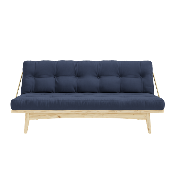 Karup Design - Folk Bäddsoffa Natur/Navy 190cm - Blå