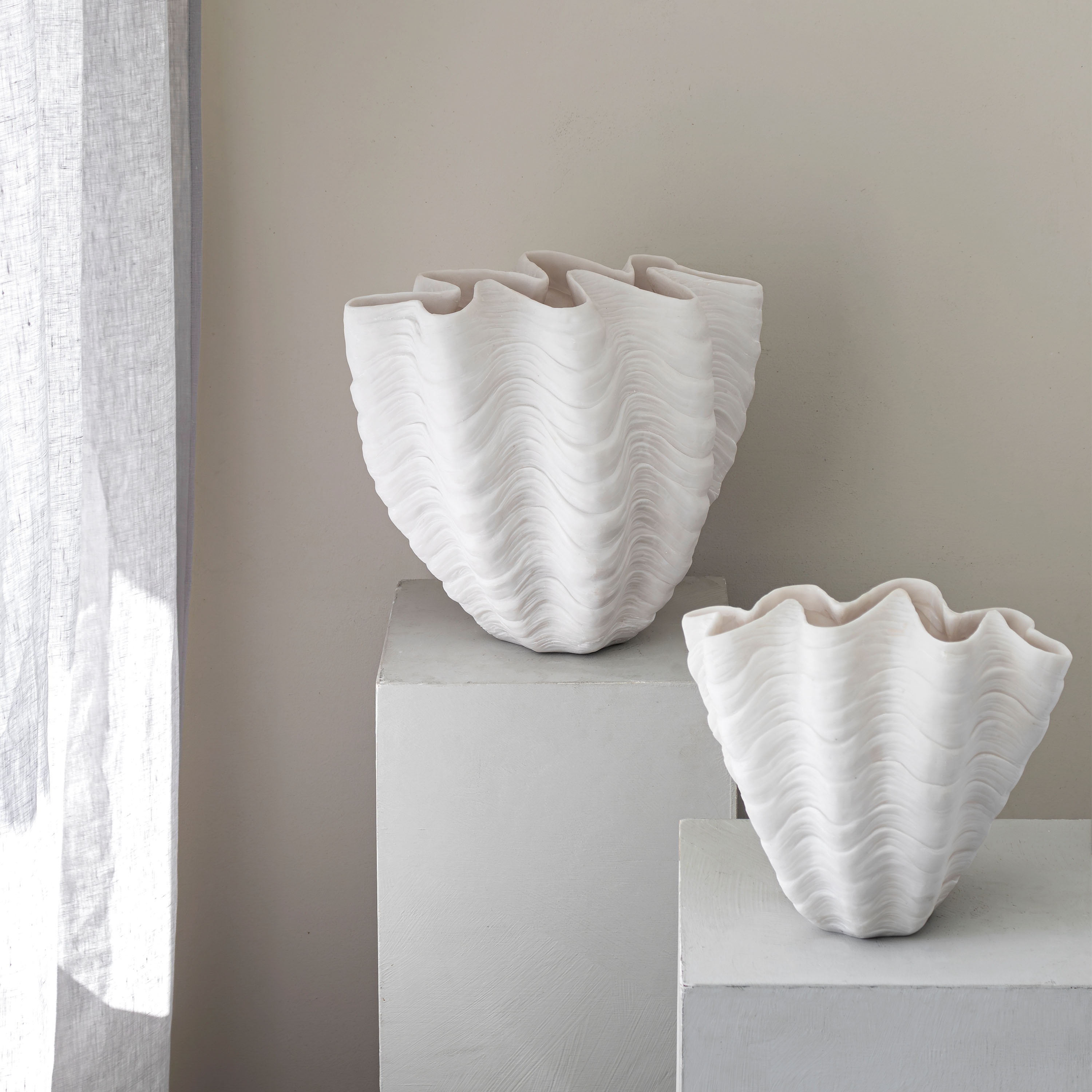Mette Ditmer Shell Vase Offwhite Stor